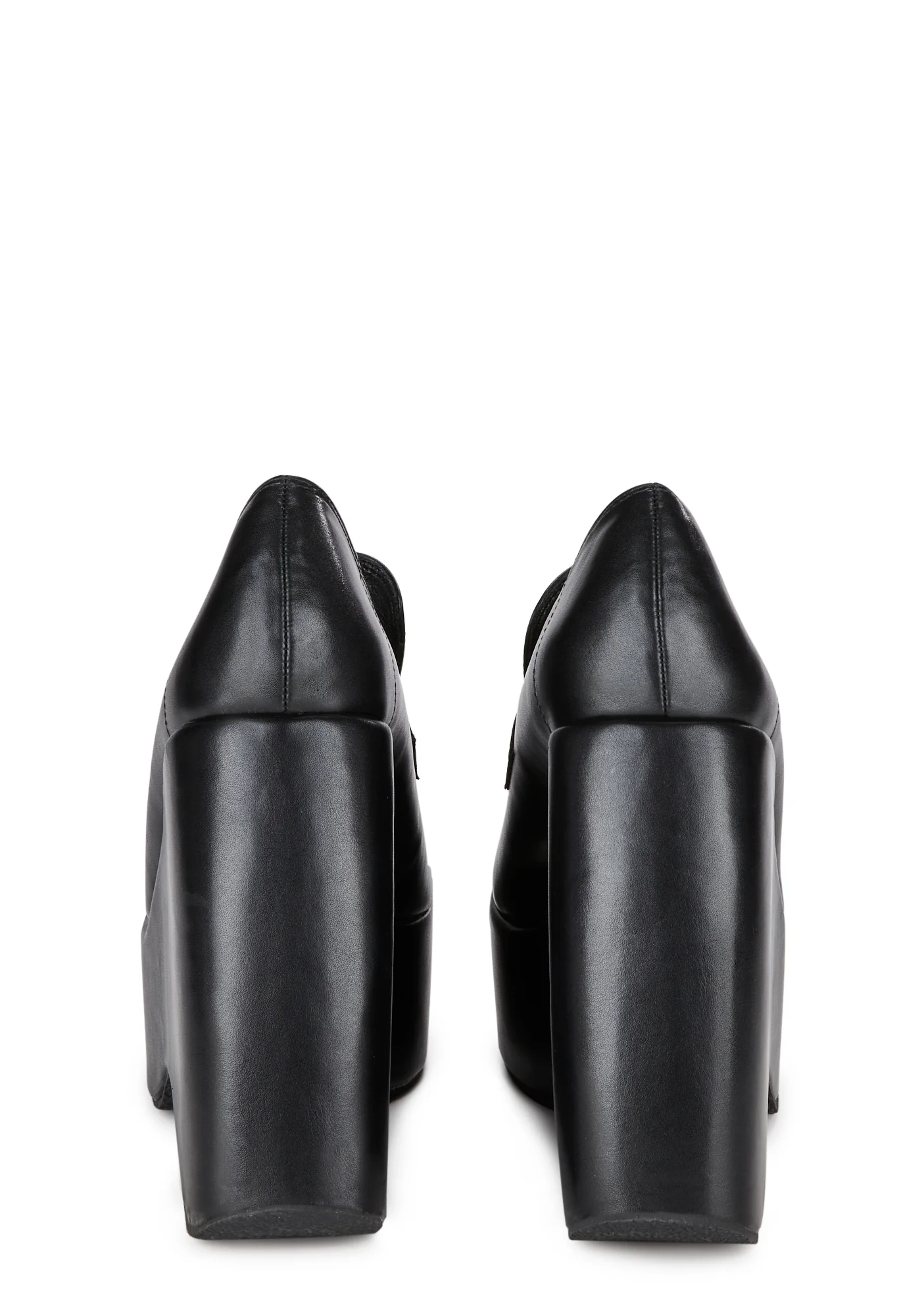 First Love Wedge Loafers- Black - Image 4