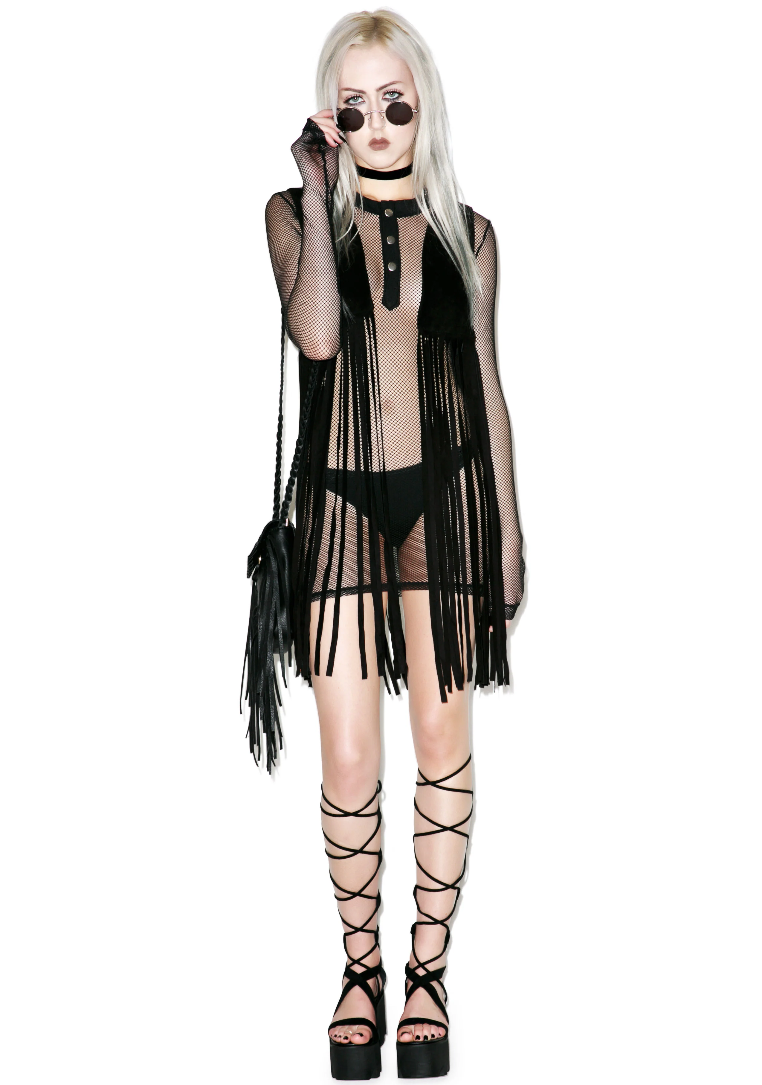 Fishnet Henley Shirt - Image 2