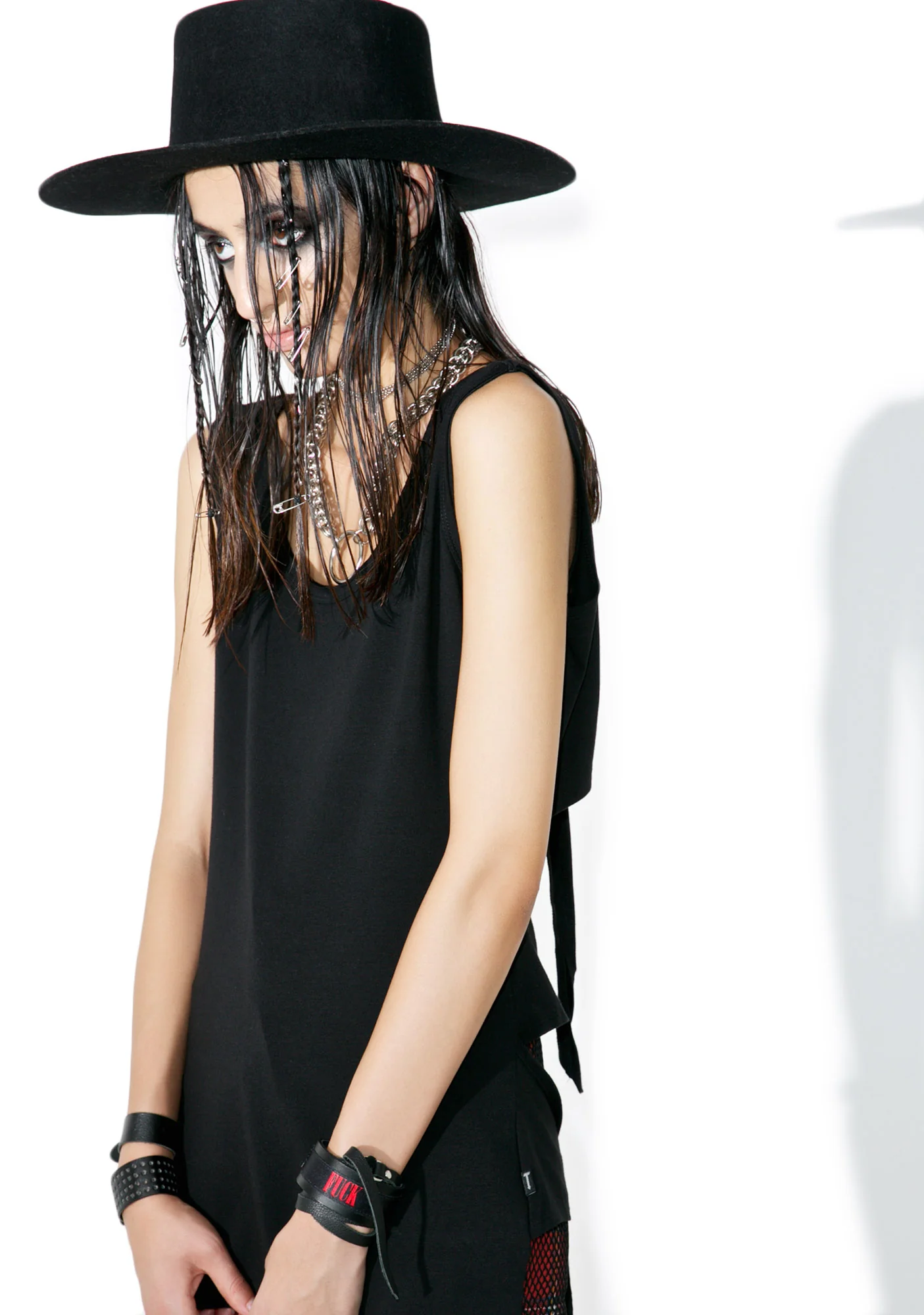 Fishnet Tie Back Tank - Image 4