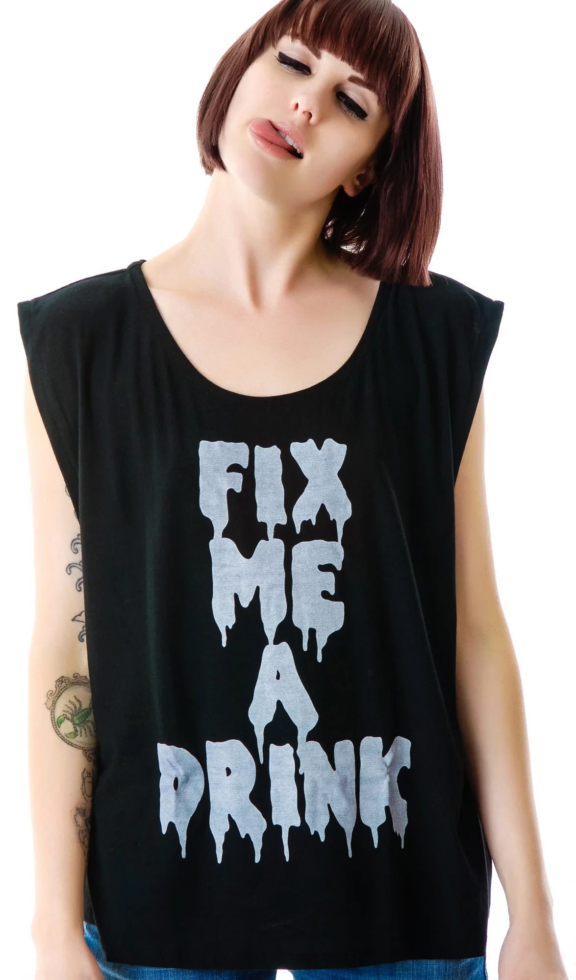 Fix Me a Drink Tomboy Tank - Image 5