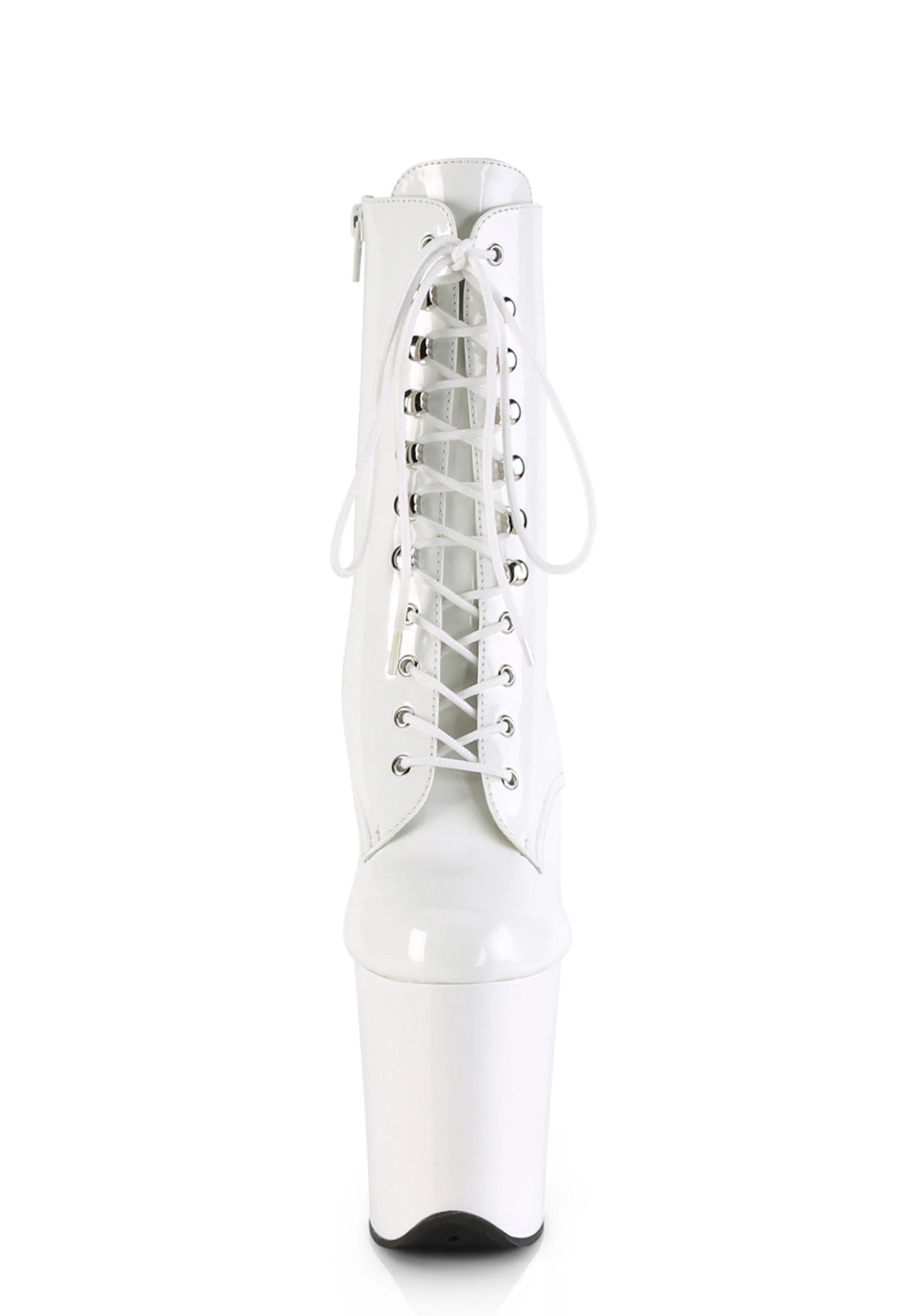 Flamingo-1020 Platform Ankle Boots-White - Image 3