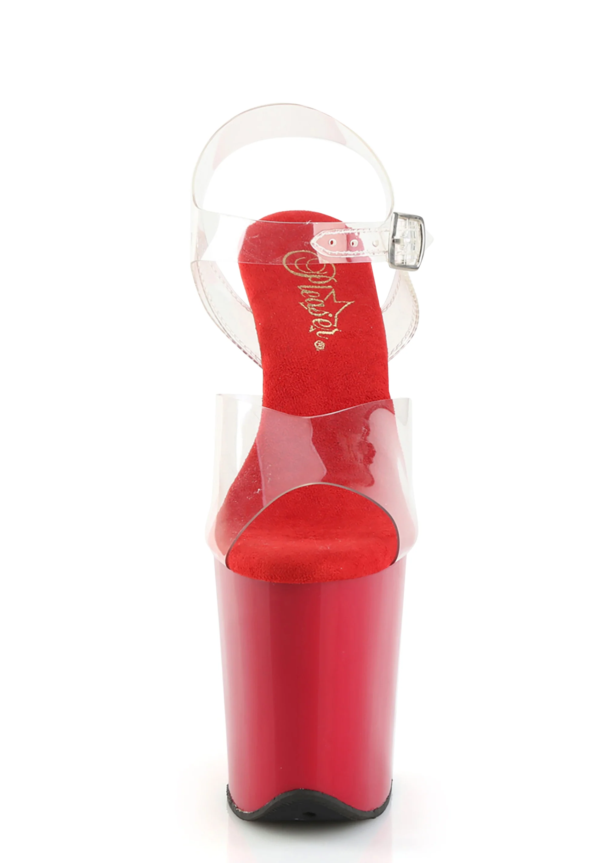 Flamingo-808 Platform Ankle Strap Sandals-Red - Image 3