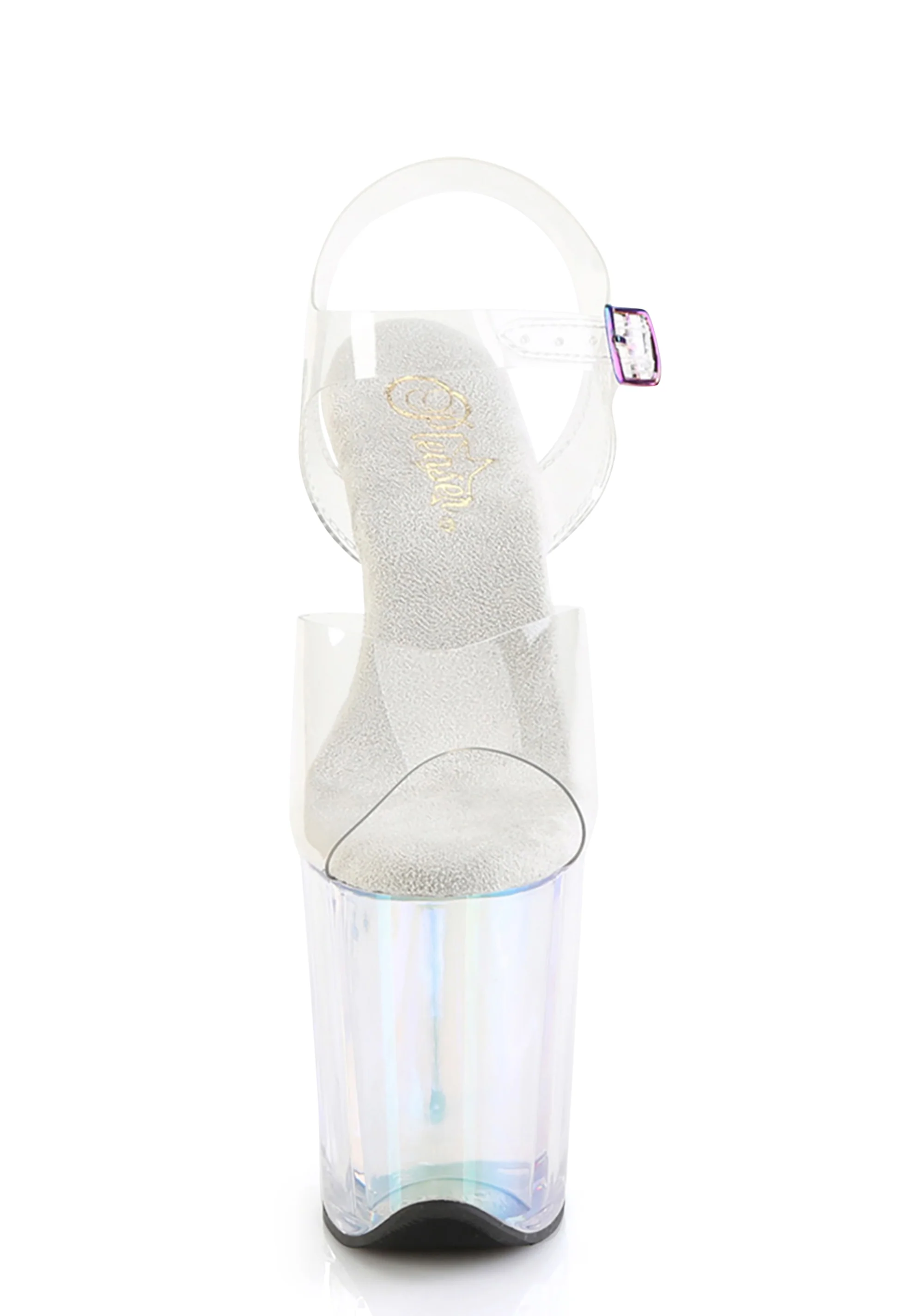 Flamingo-808 Platform Ankle Strap Sandals-Holo Tinted - Image 3