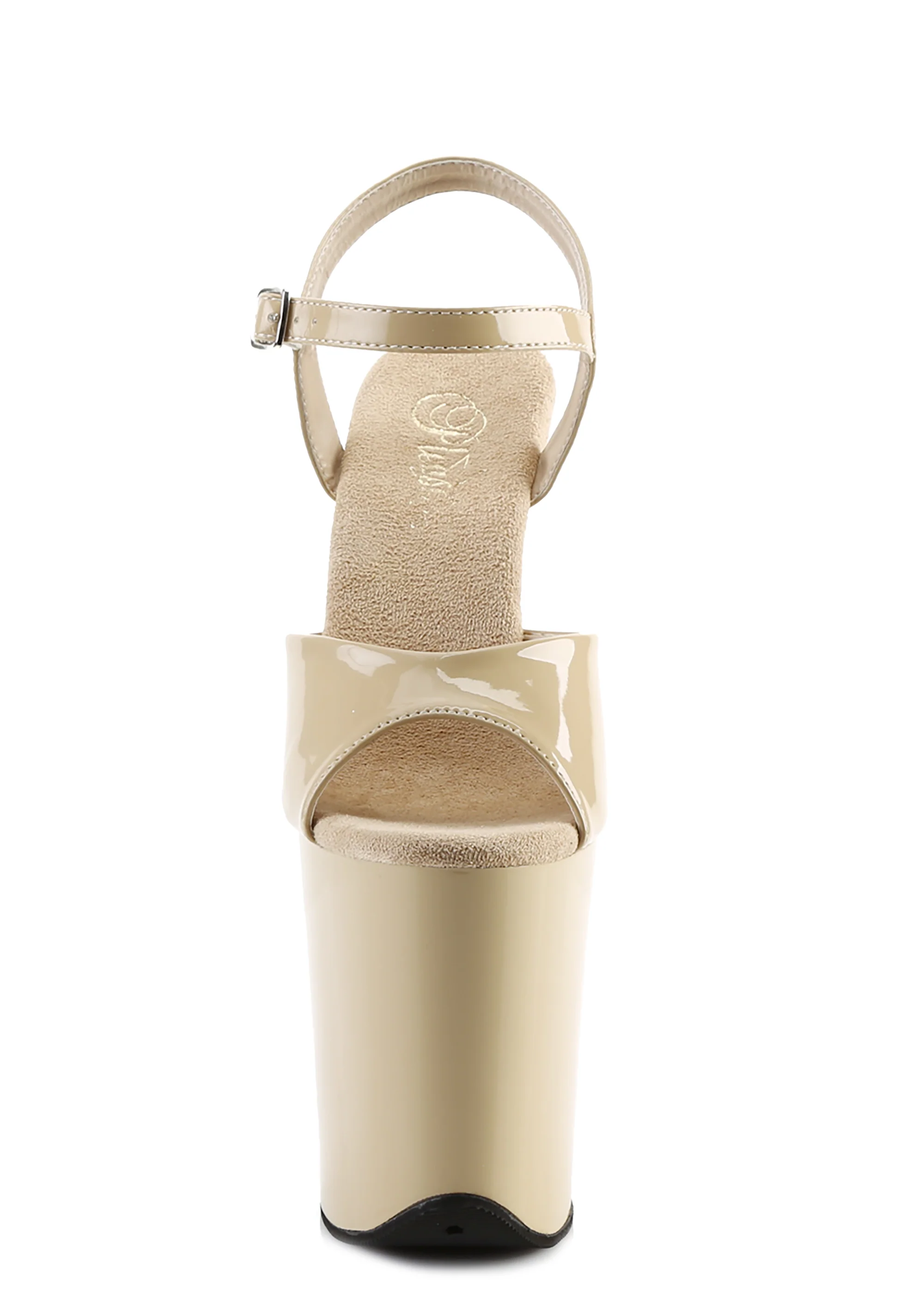 Flamingo-809 Platform Ankle Strap Sandals-Cream - Image 2