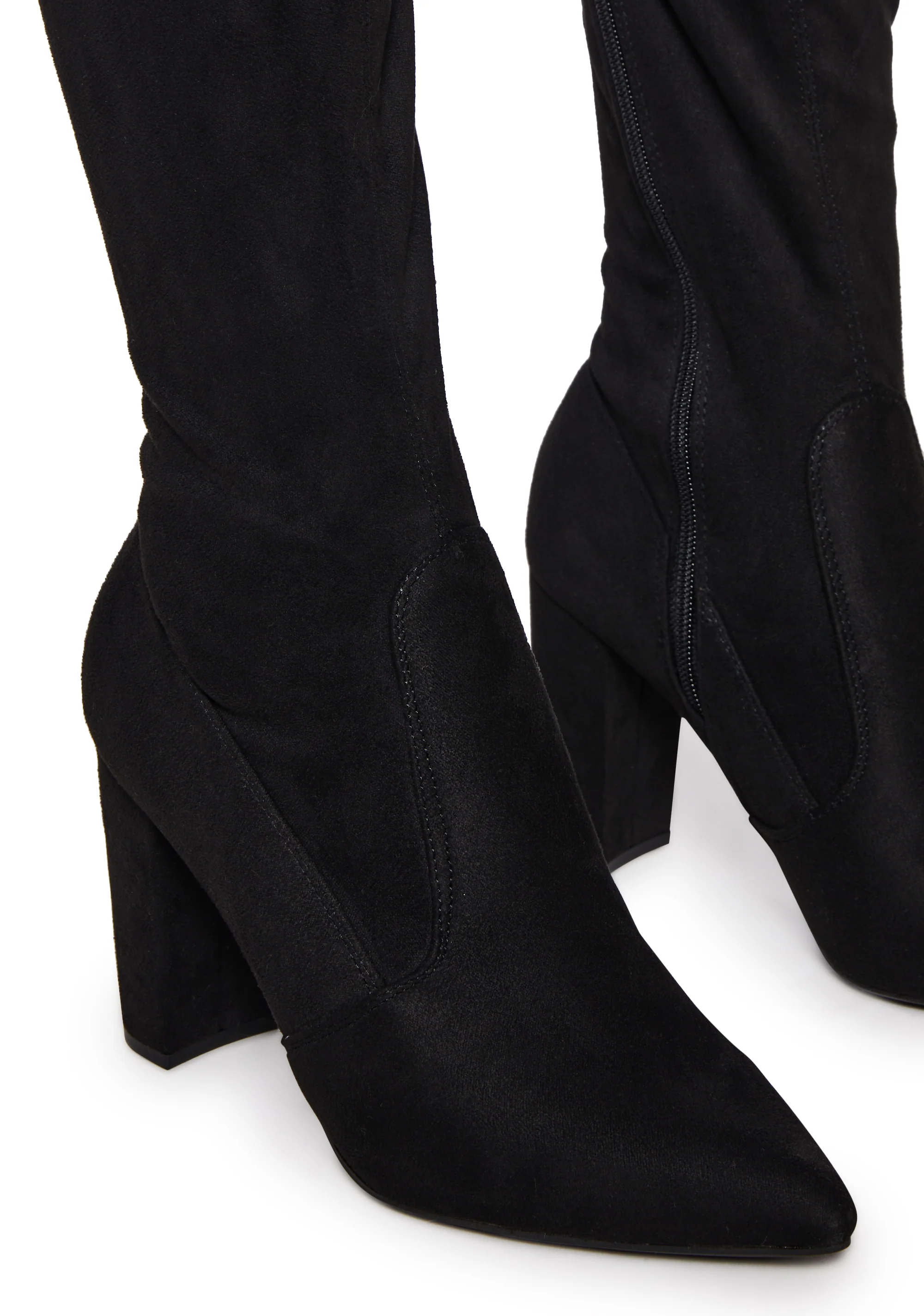 Flashy Guarantee Faux Suede Boots - Image 2