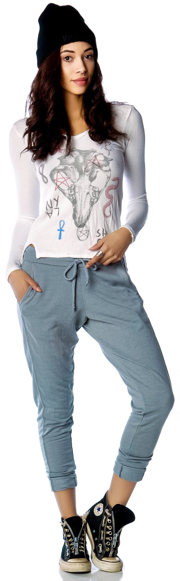 Fleece Skinny Leg Pants - Image 2