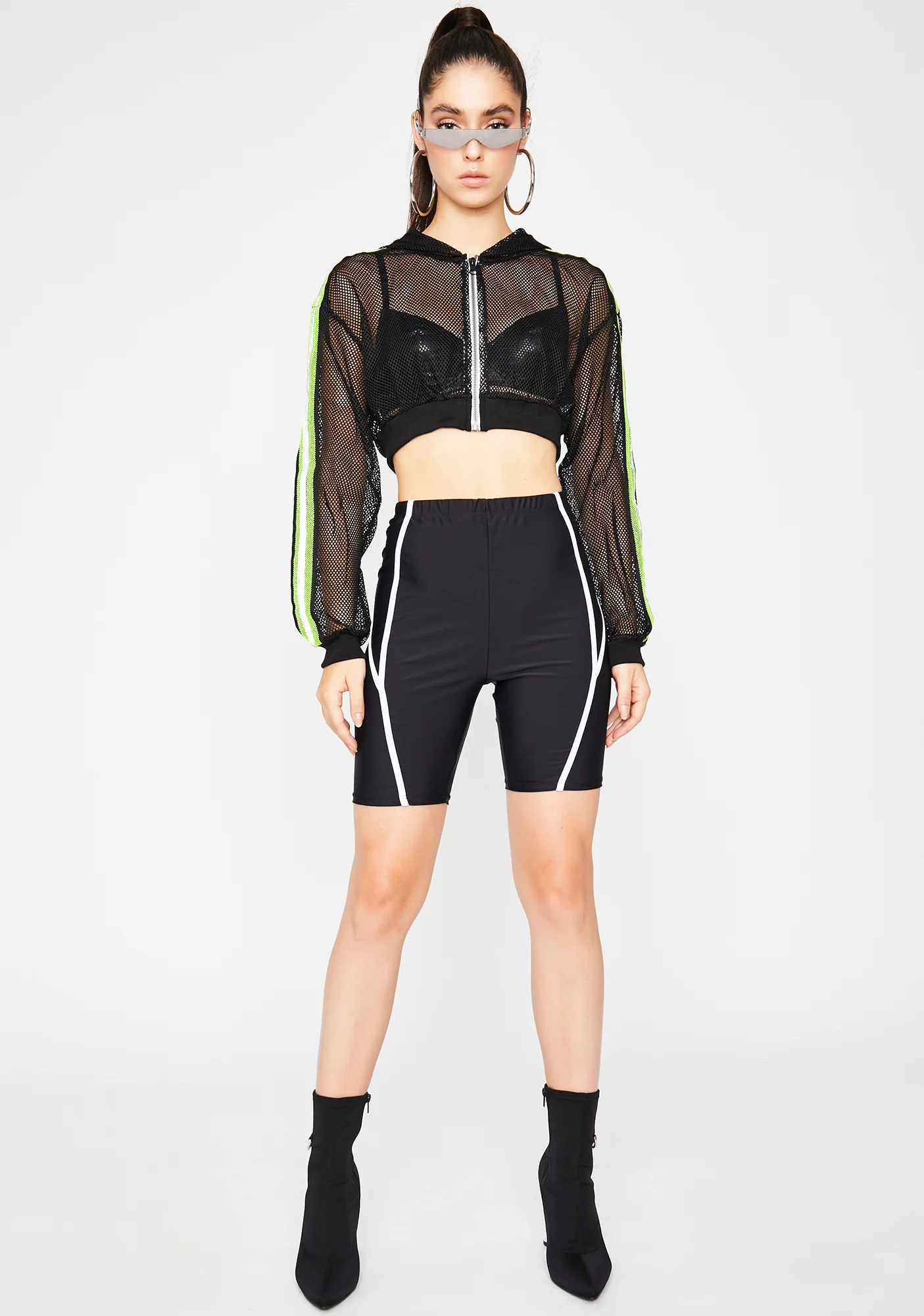 Flex On 'Em Mesh Crop Jacket - Image 3