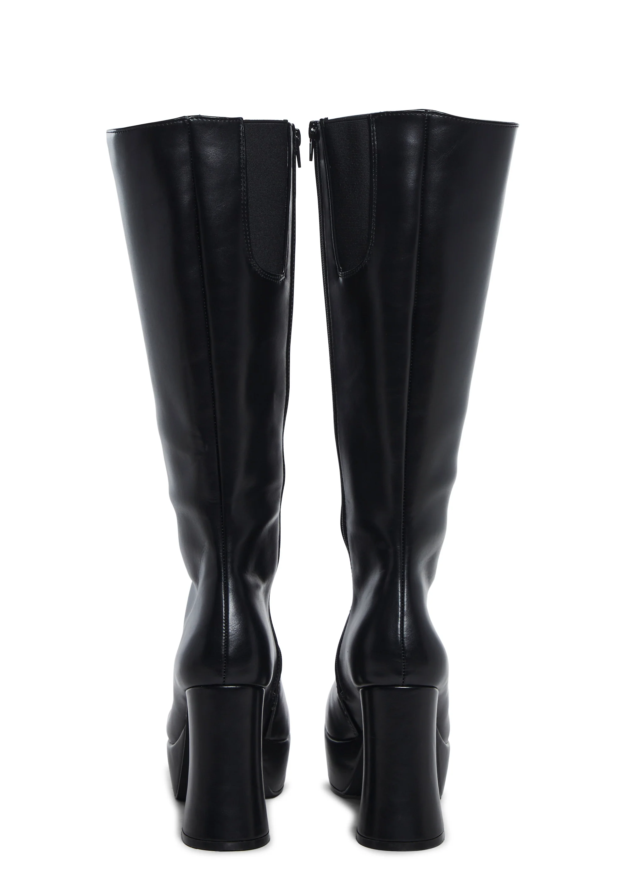 Flirty Flair Go Go Boots - Black - Image 4