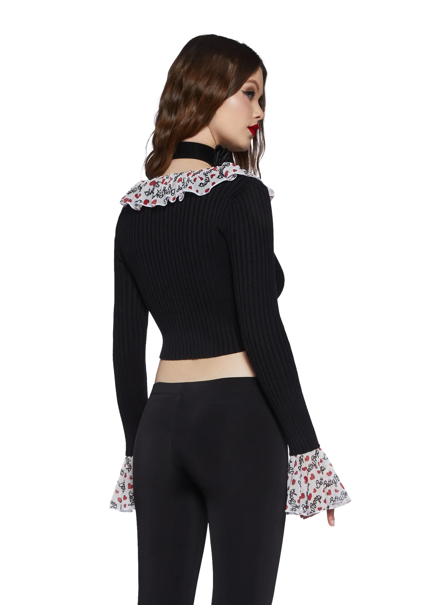 Flirty Frills Knit Cardigan - Image 4