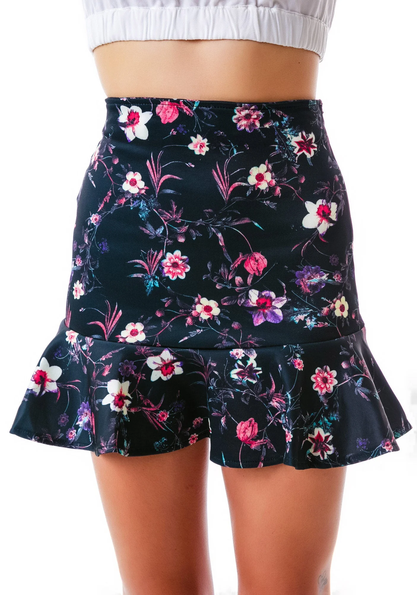 Flora Peplum Talk Skirt - White - Image 5