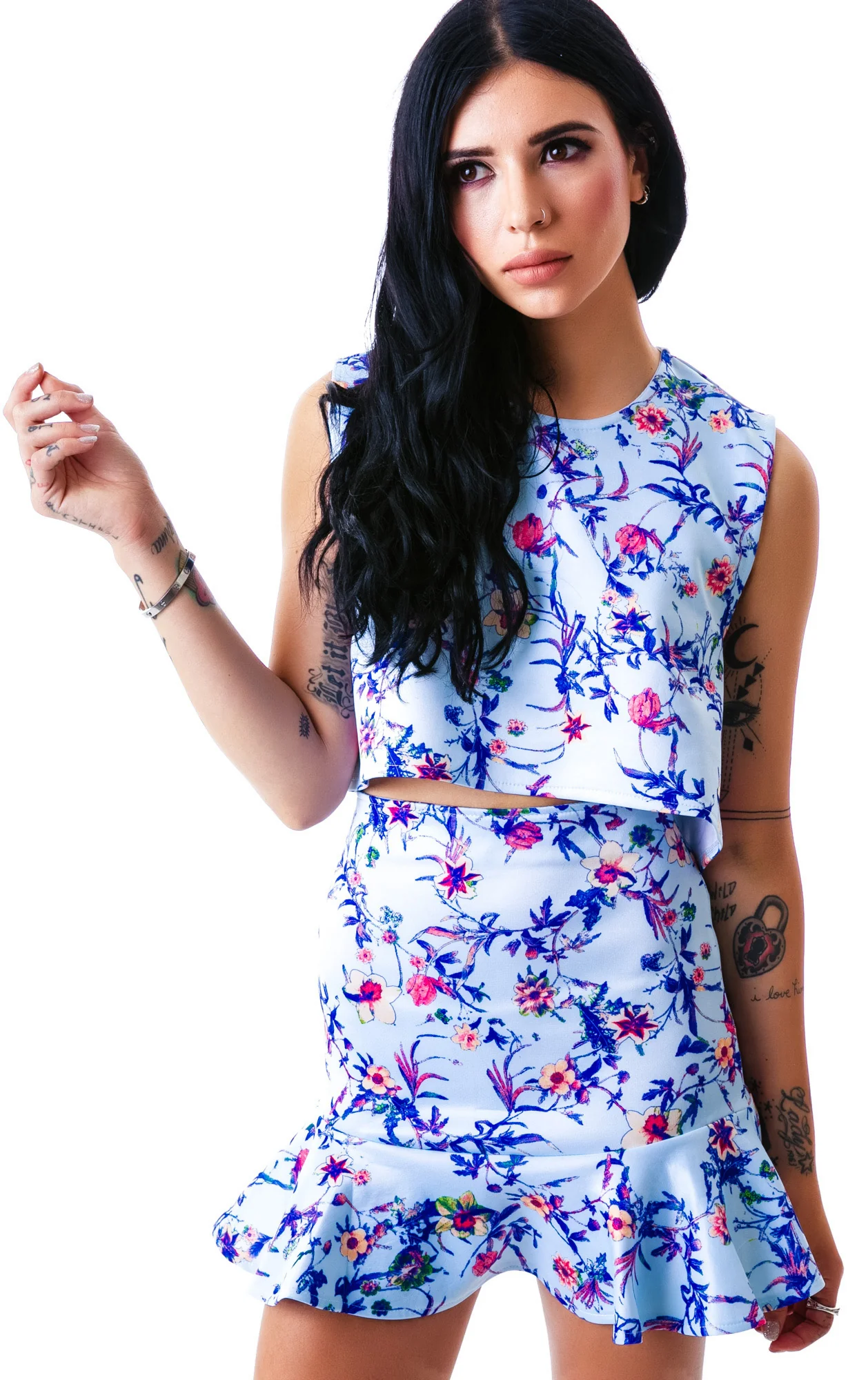 Flora Peplum Talk Skirt - Image 7