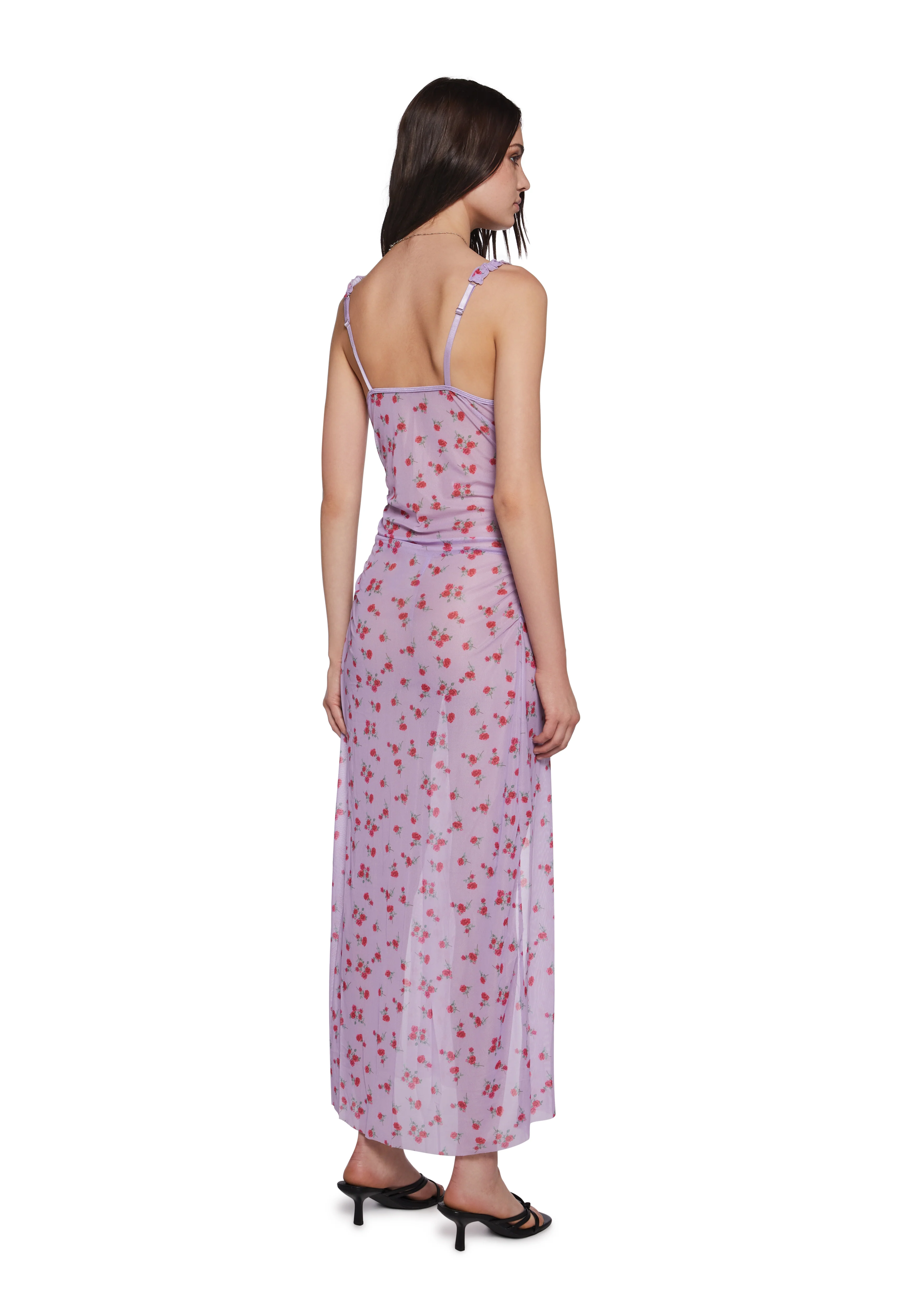 Garden Frolic Nightdress And Thong Set - Purple - Image 4