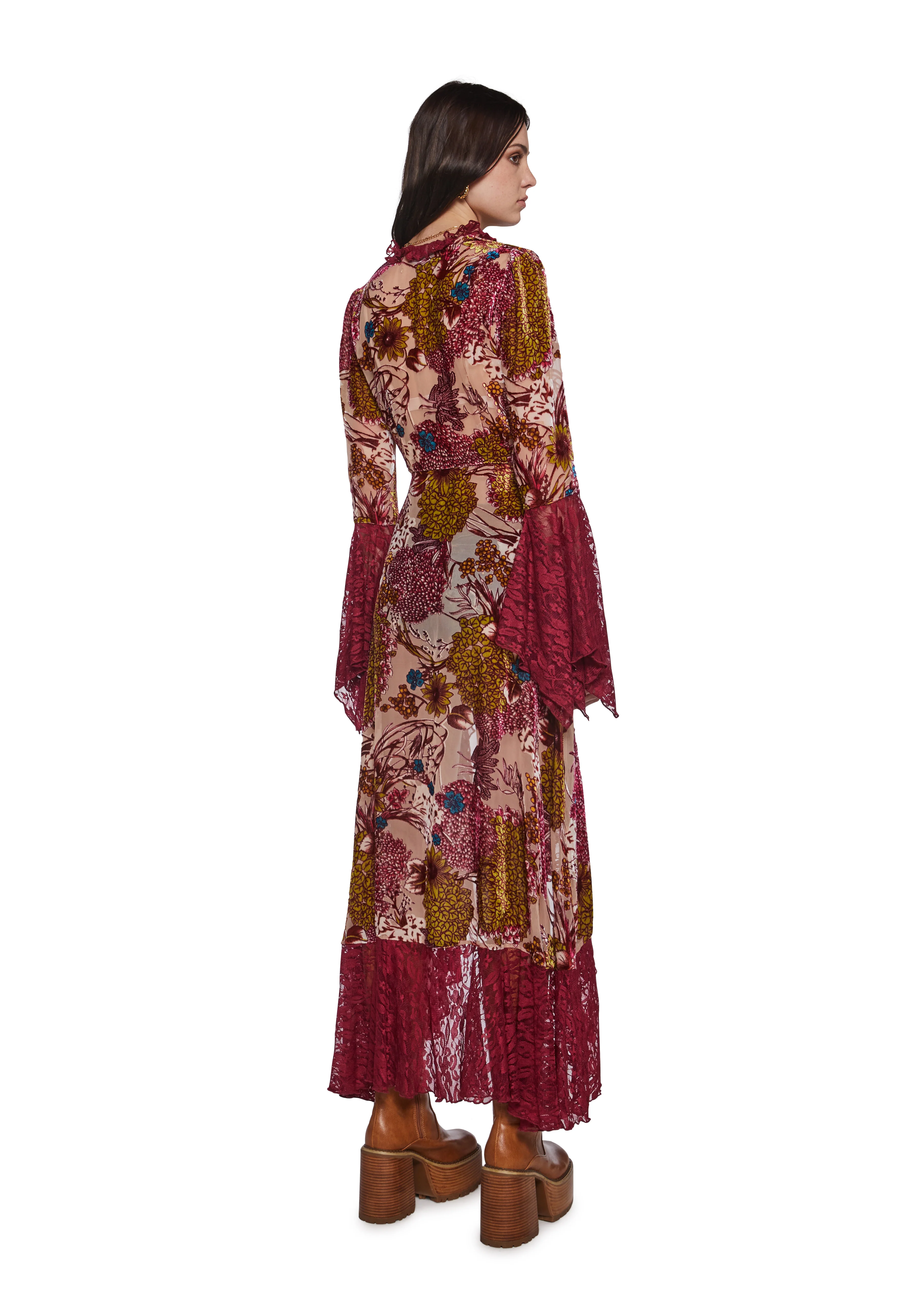 Boho Girl Floral Duster - Image 3