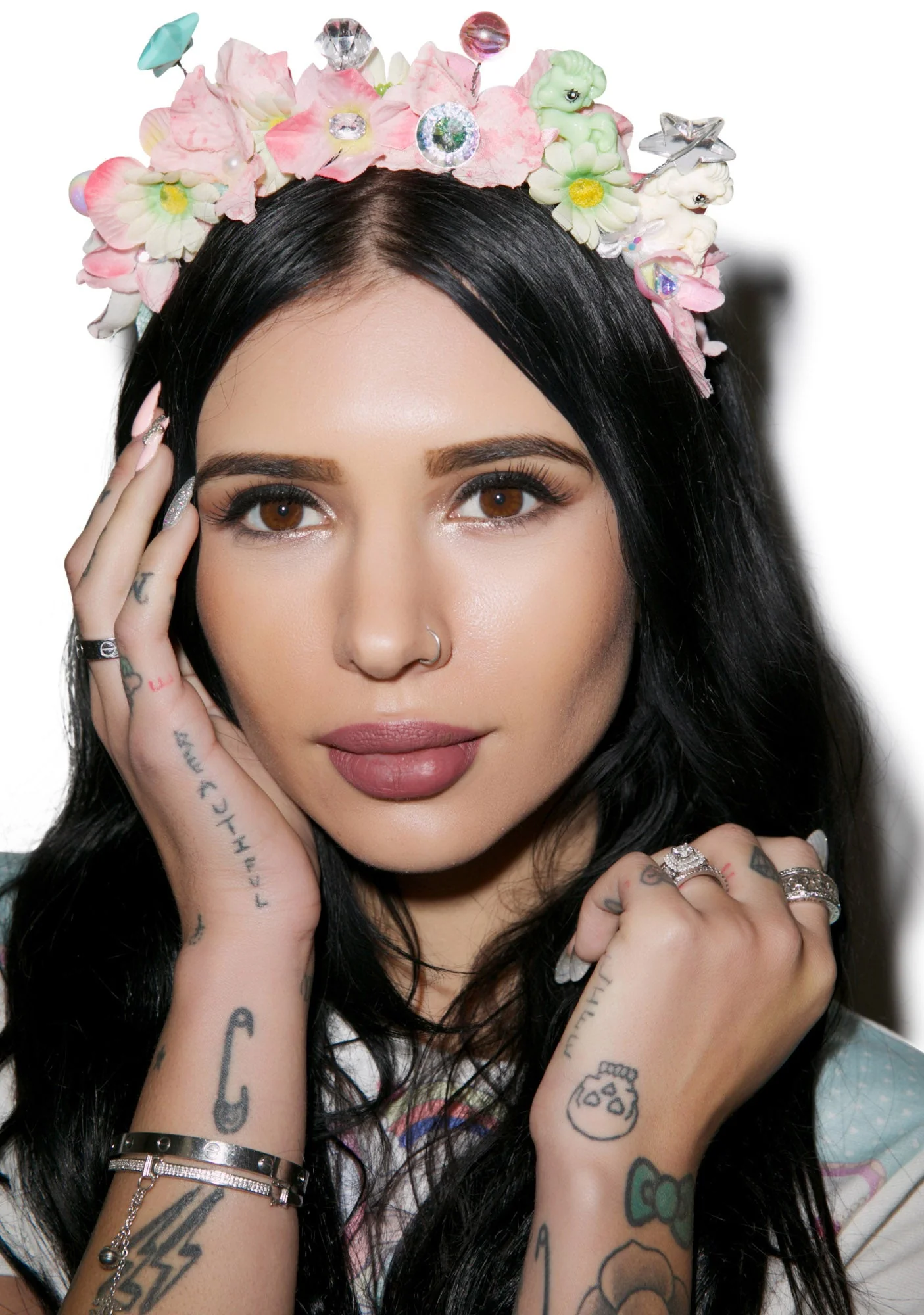 Flower Bomb Headband - Purple - Image 8
