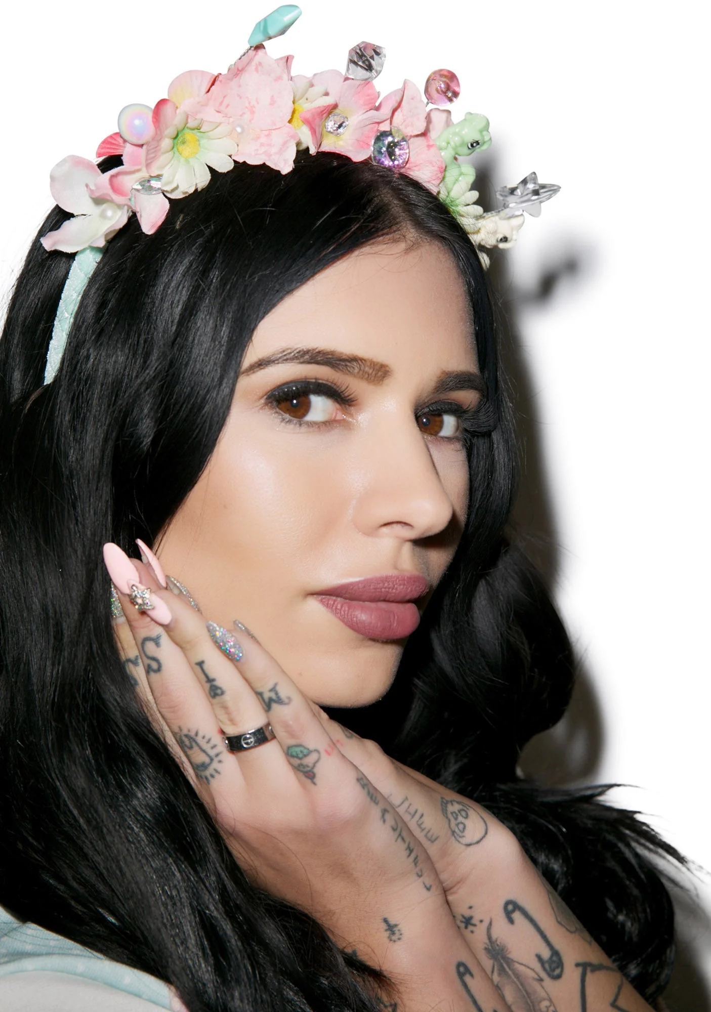 Flower Bomb Headband - Purple - Image 9