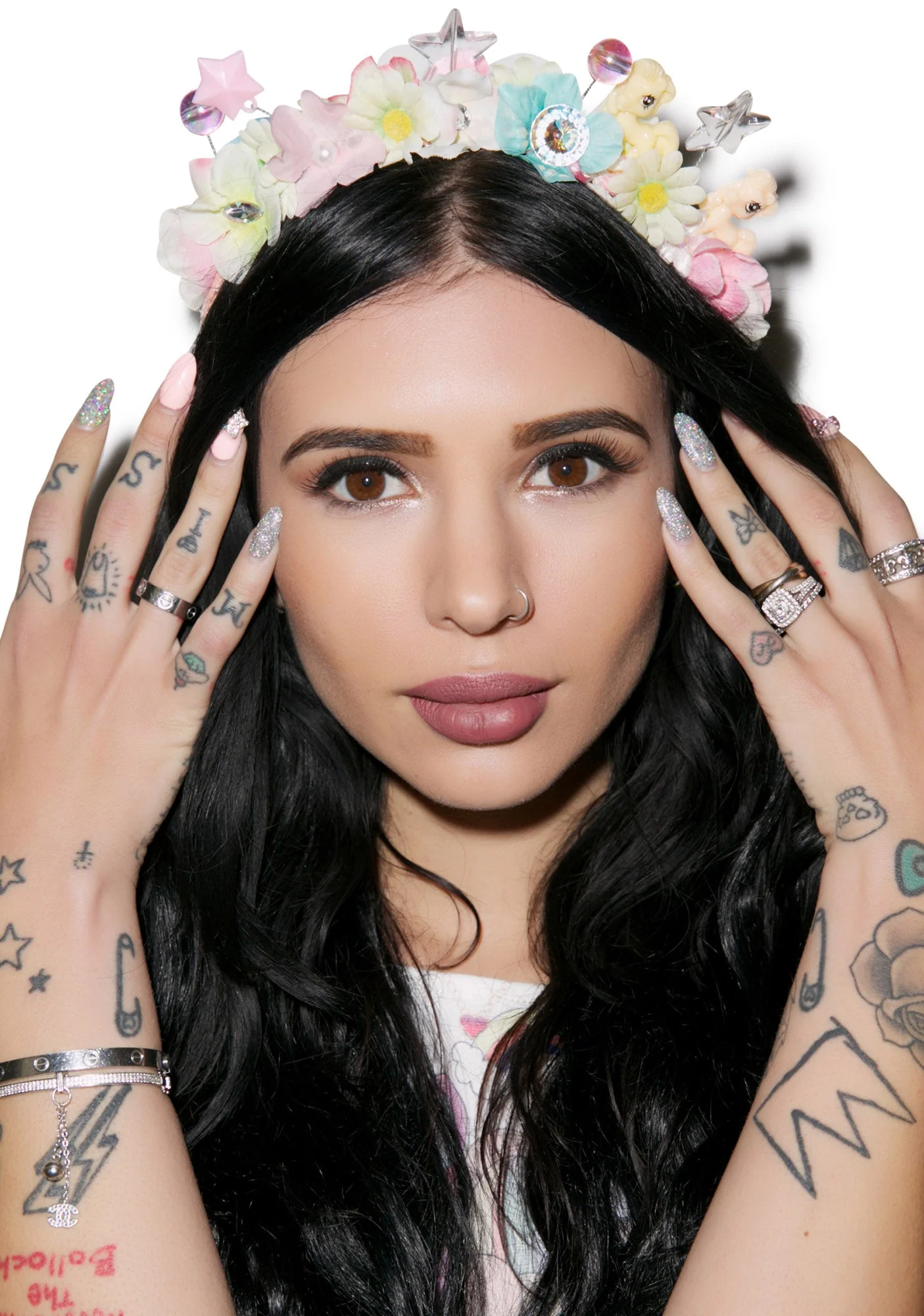 Flower Bomb Headband - Green - Image 15