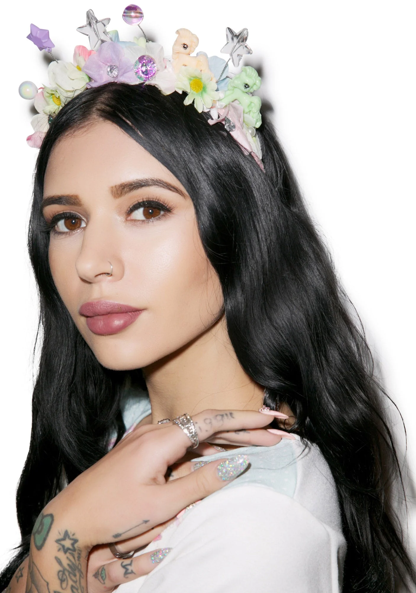 Flower Bomb Headband - Green - Image 5