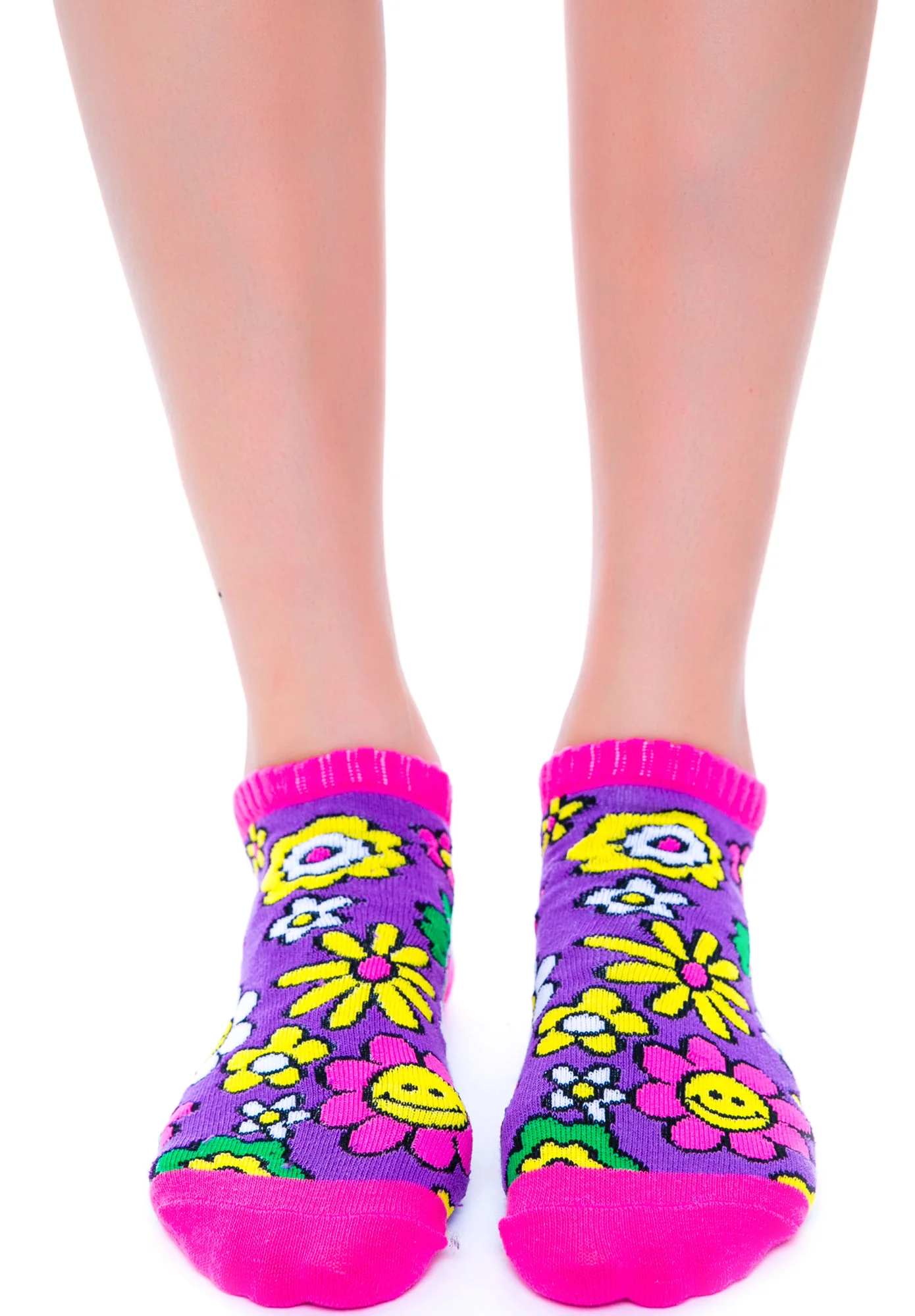 Flower Bomb Smile Sock - Image 2