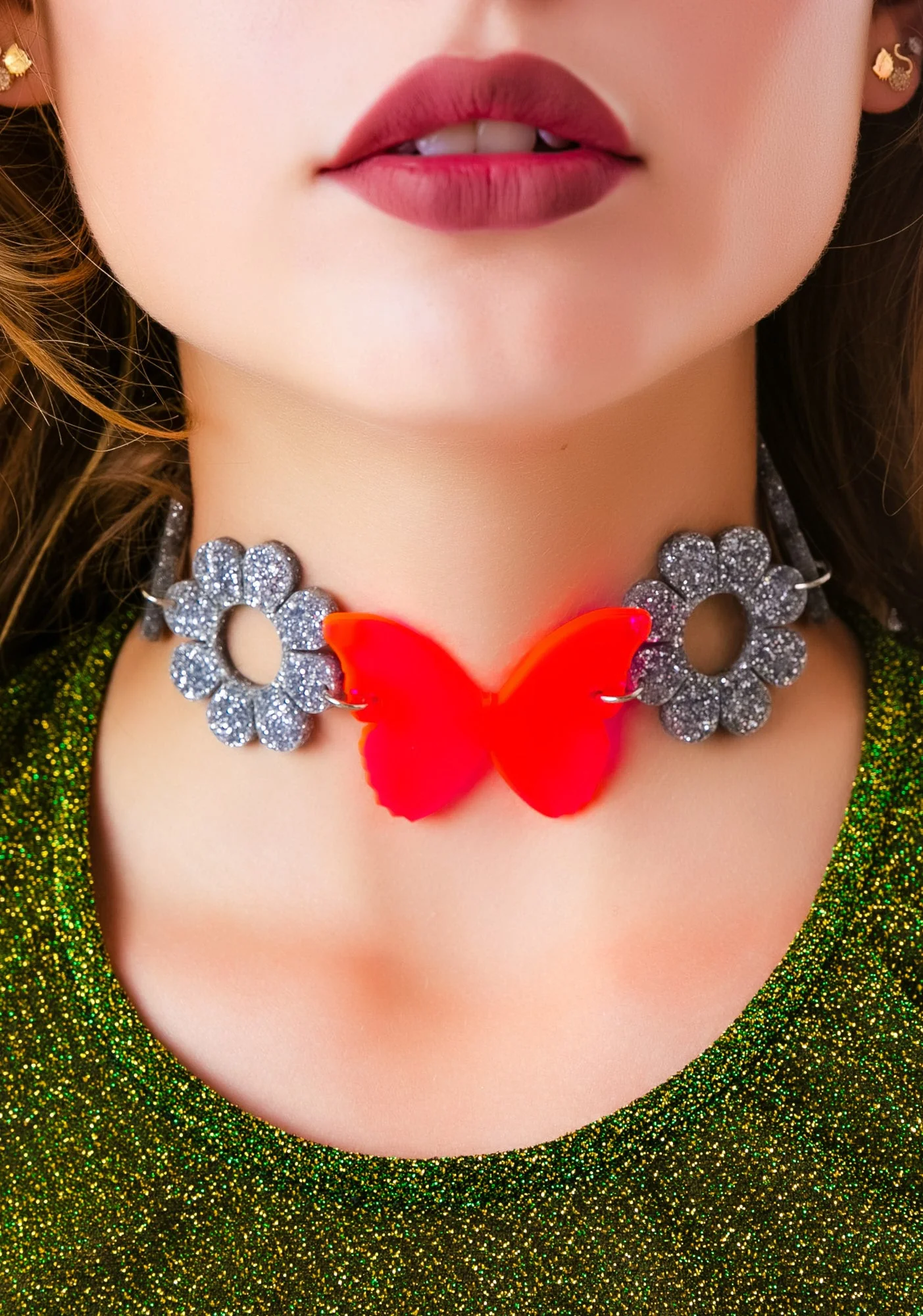 Flower Child Choker - Silver - Image 2