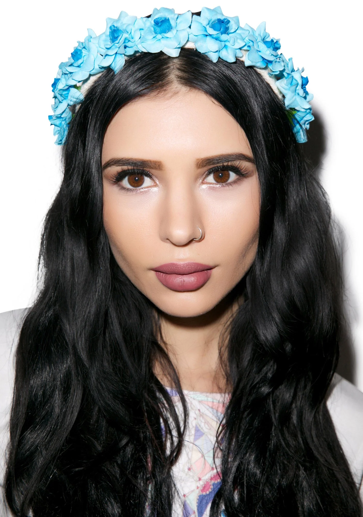 Flower Power Headband - Light Blue - Image 9