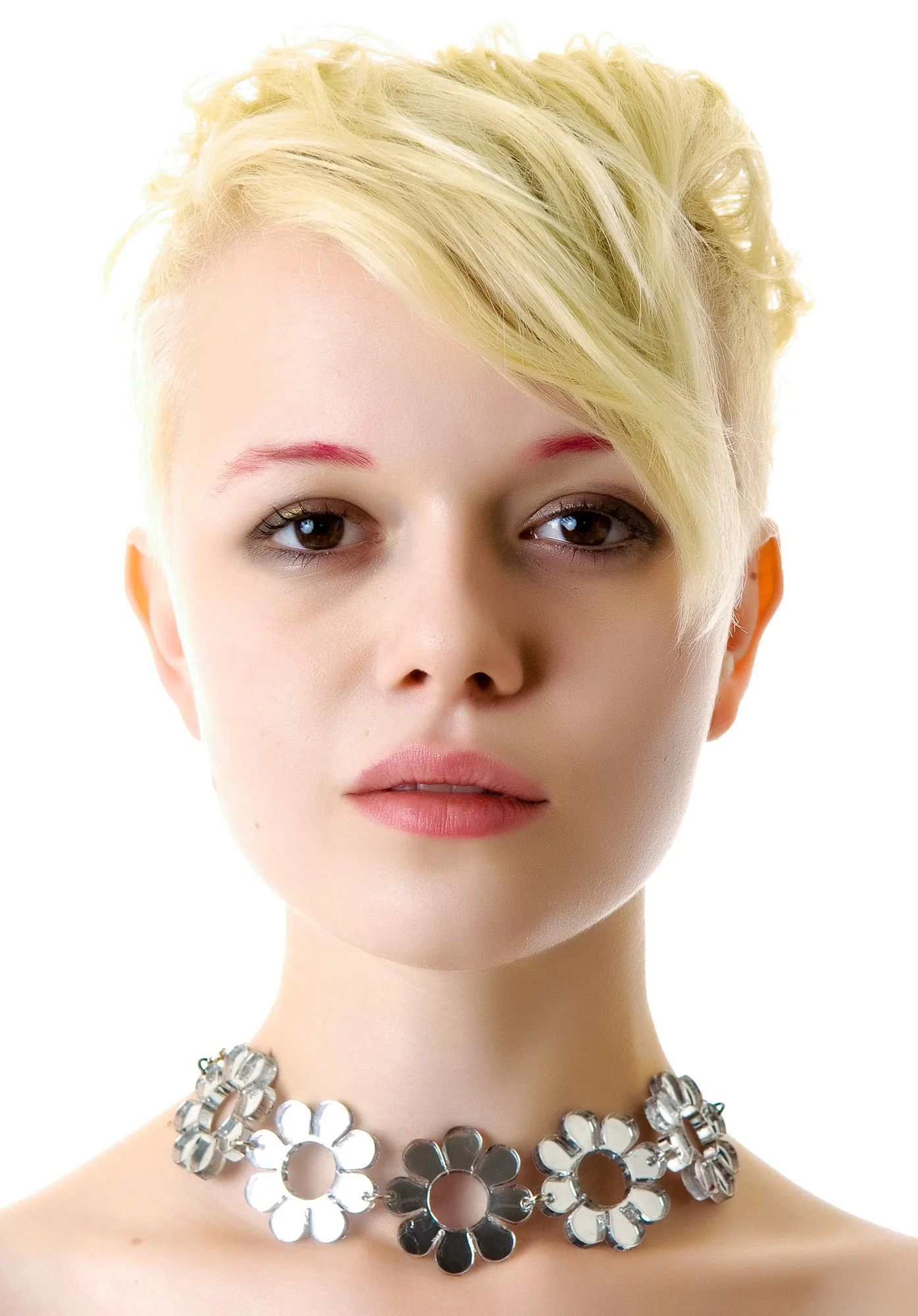 Flower Power Necklace - Silver - Image 3