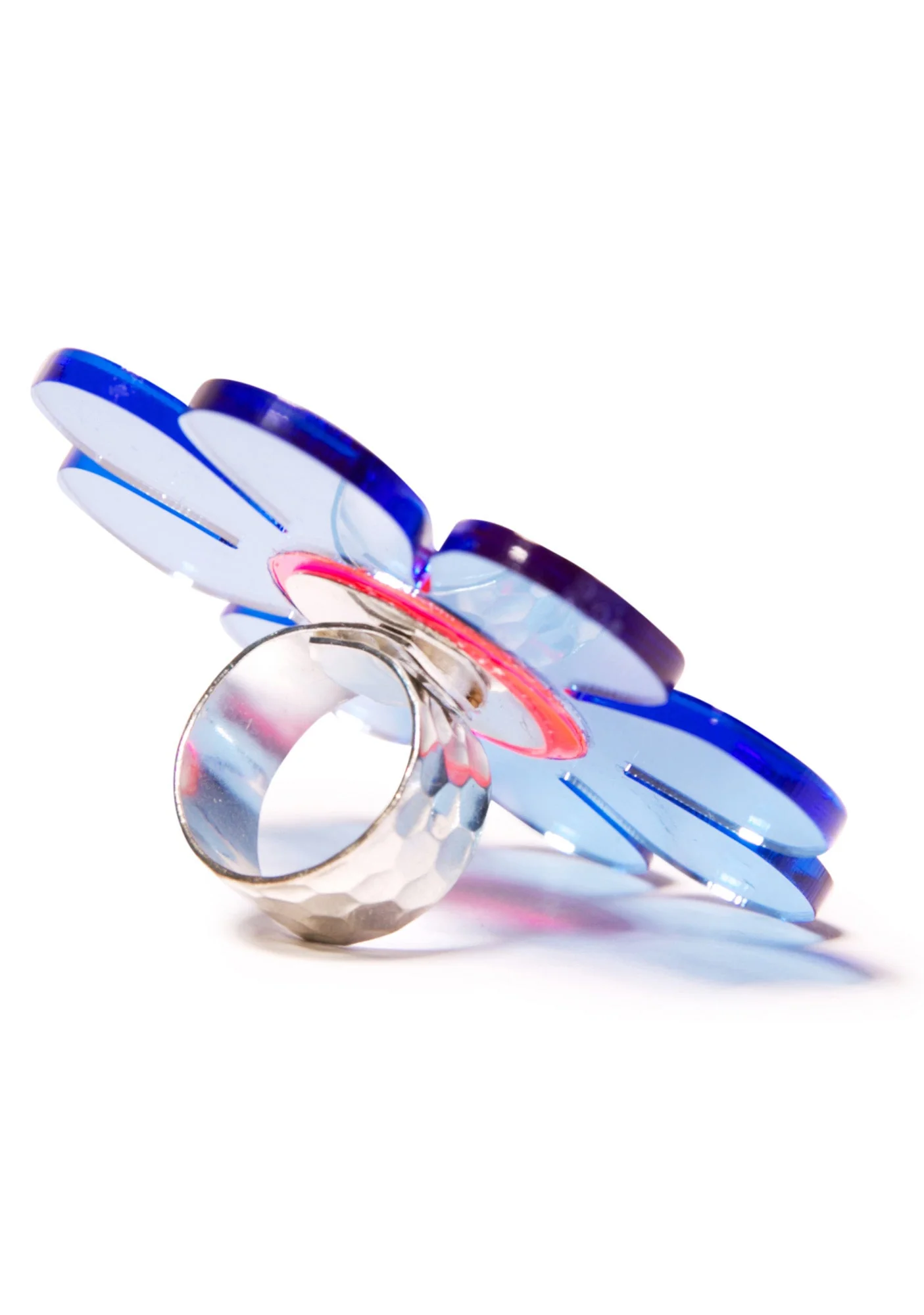 Flower Power Ring - Dark Pink - Image 7