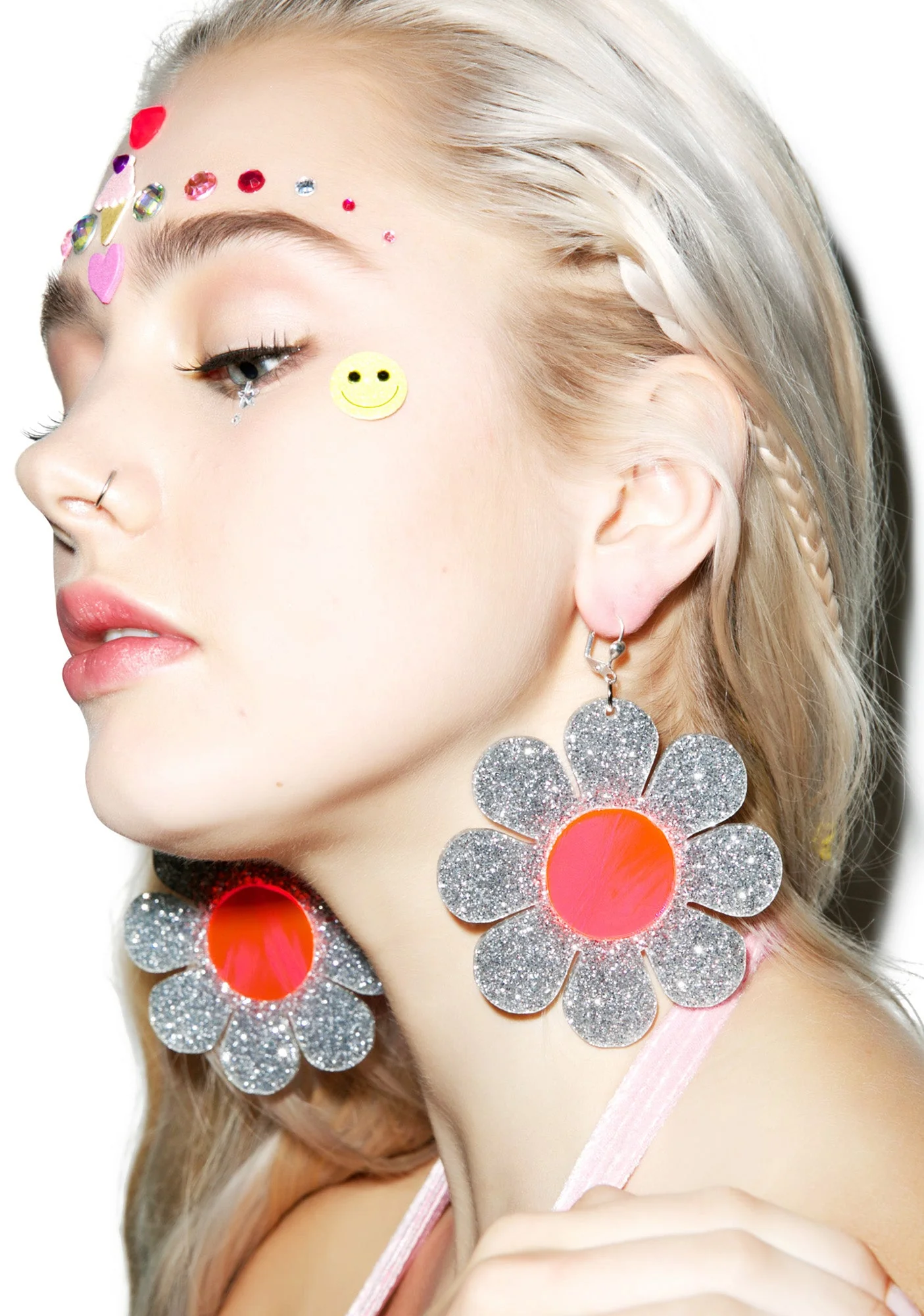 Flower Powerz Earrings - Light Pink - Image 13