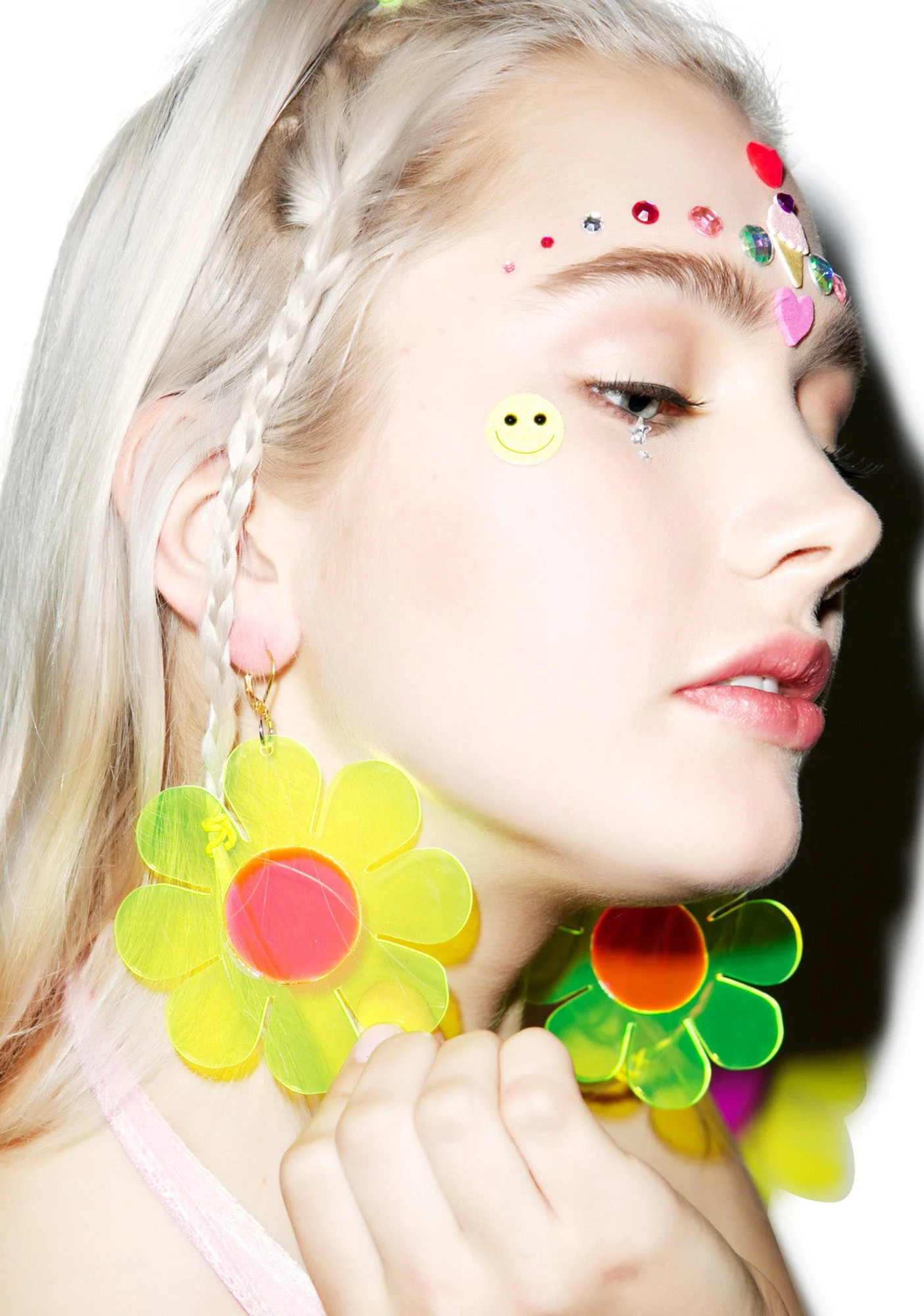 Flower Powerz Earrings - Light Pink - Image 4