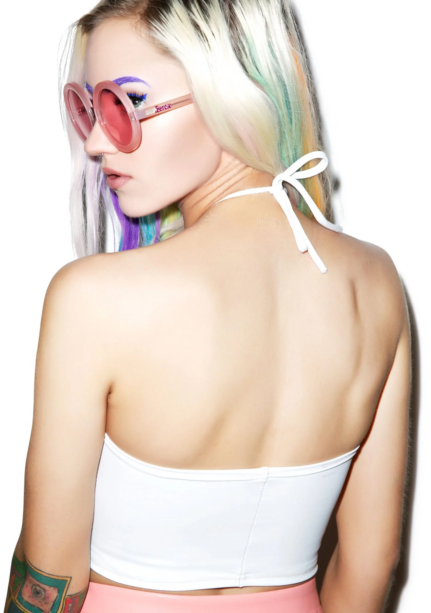 Fluff Sassy Halter - White - Image 6