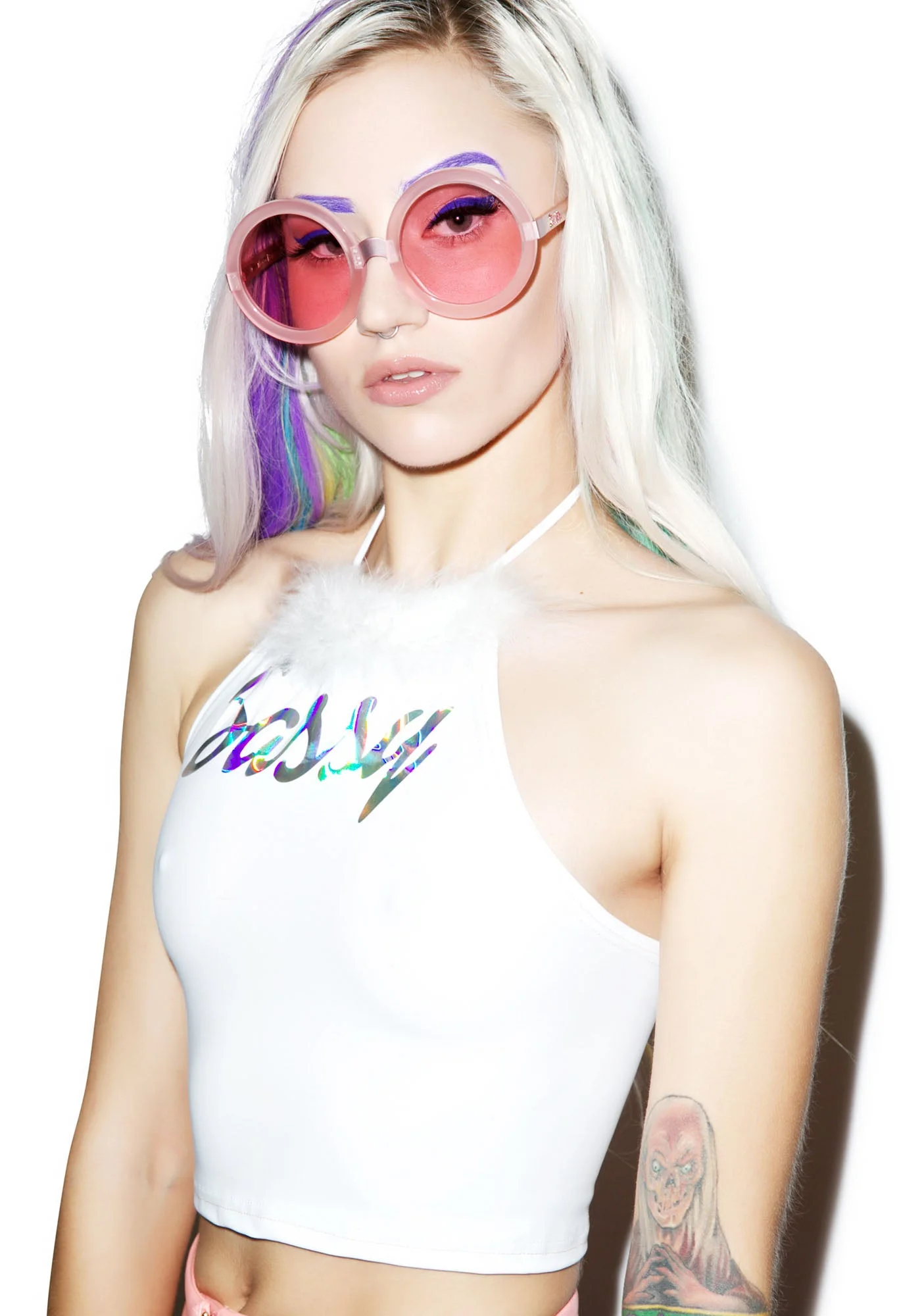 Fluff Sassy Halter - White - Image 8
