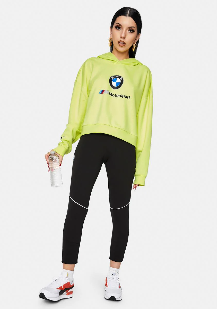 Fluo Yellow BMW M Motorsport Street Hoodie - Image 3