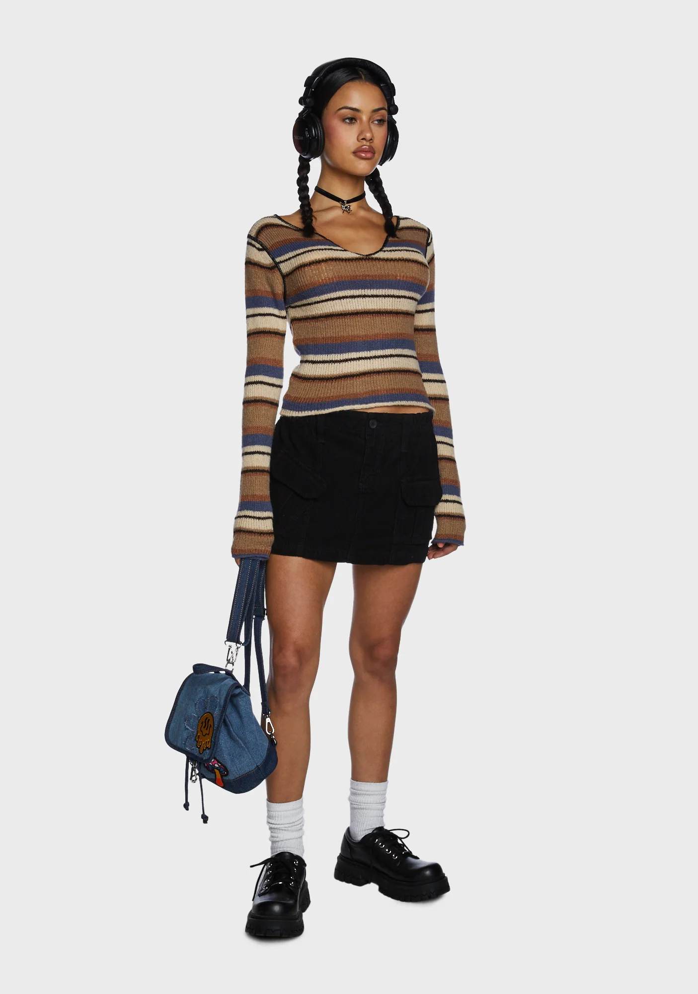 Flute Sleeve Knit Jumper - Image 5