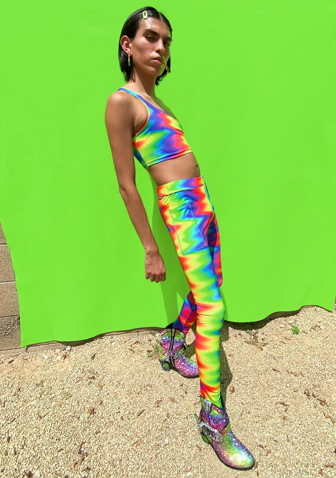 Fly Ur Flag Rainbow Leggings - Image 3