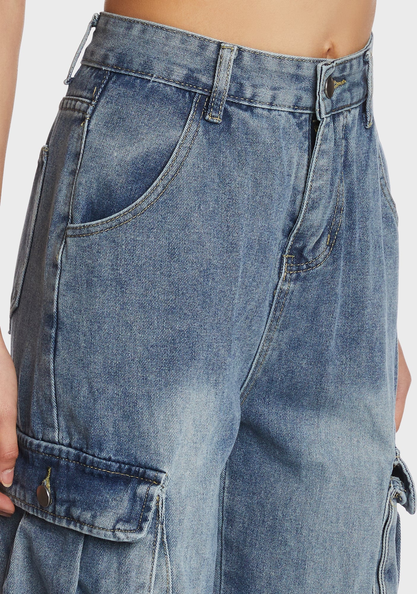 Follow Me Back Cargo Jeans - Image 2