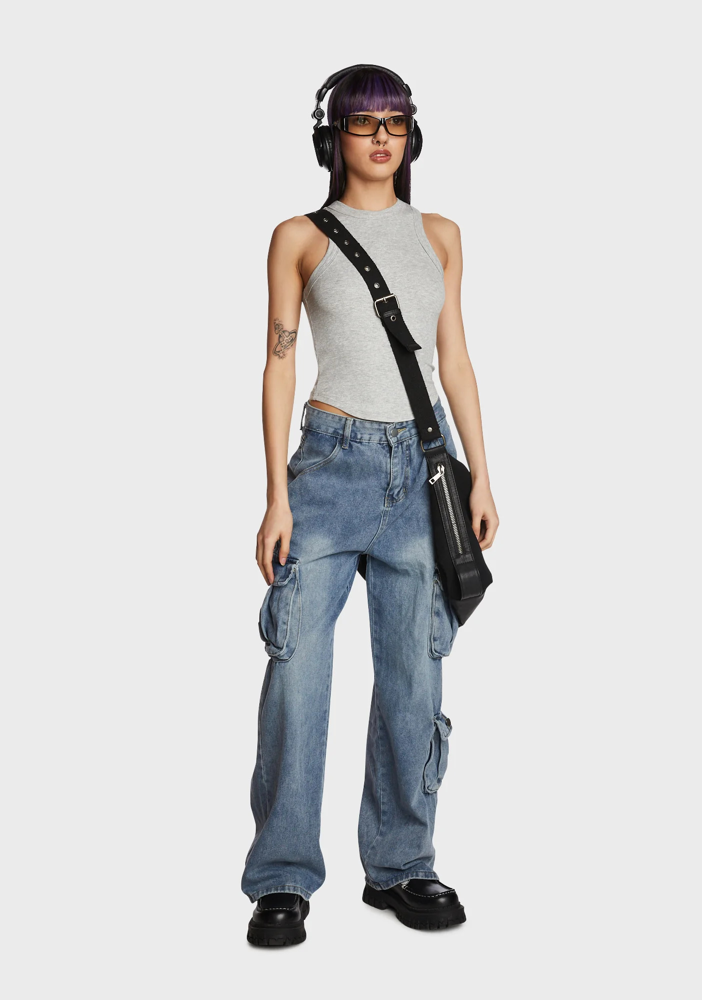 Follow Me Back Cargo Jeans - Image 3
