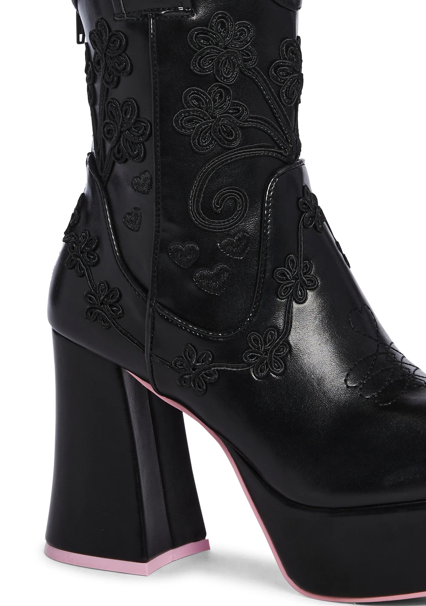 Follow The Sunset Cowboy Boots - Black - Image 2
