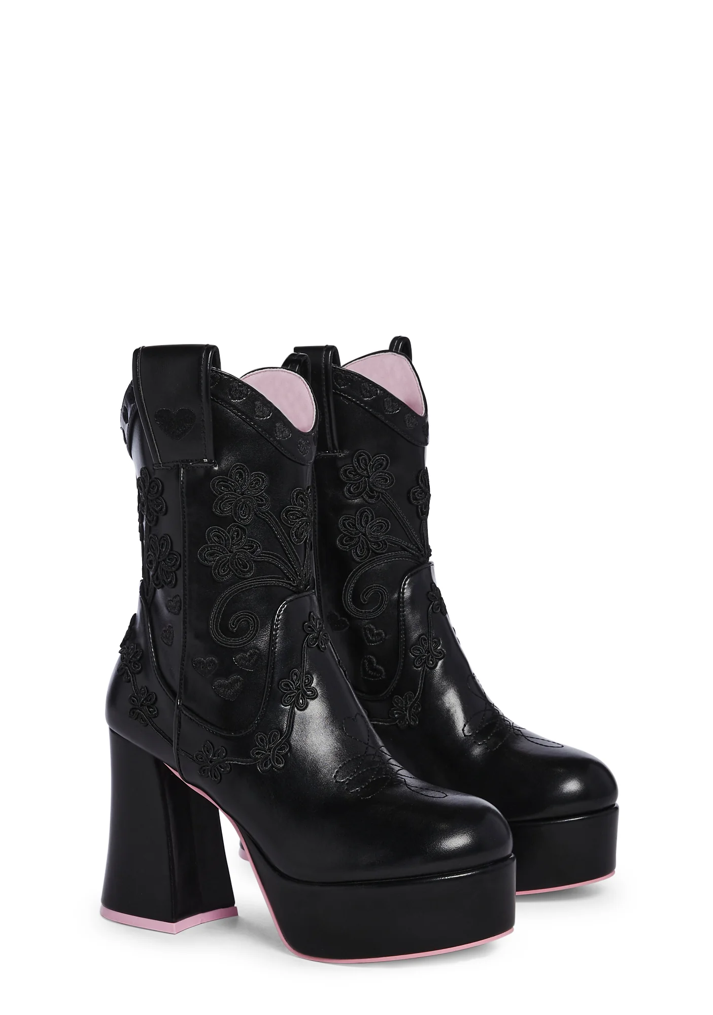 Follow The Sunset Cowboy Boots - Black - Image 3