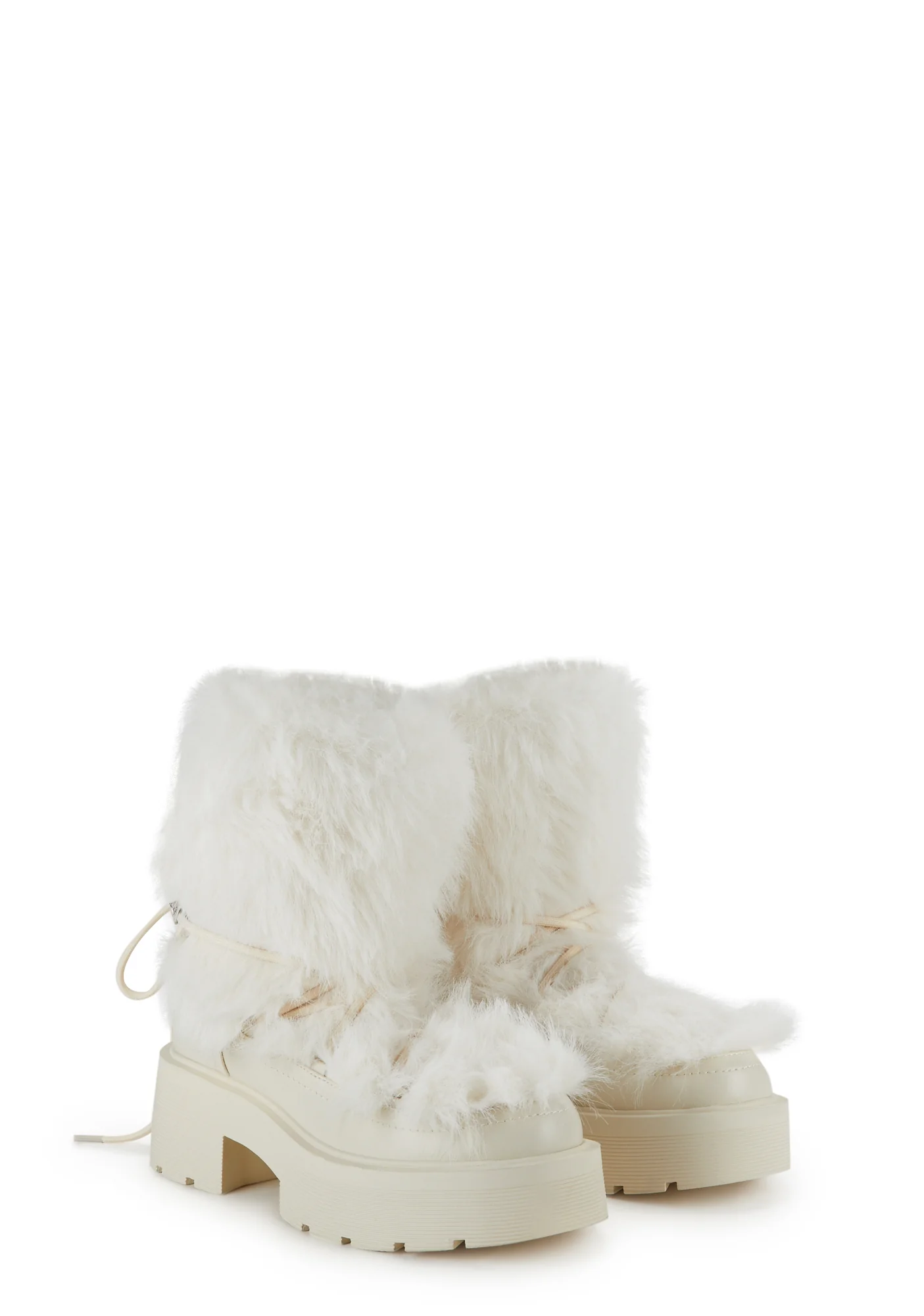 Forbes-1 Platform Boots-White - Image 3