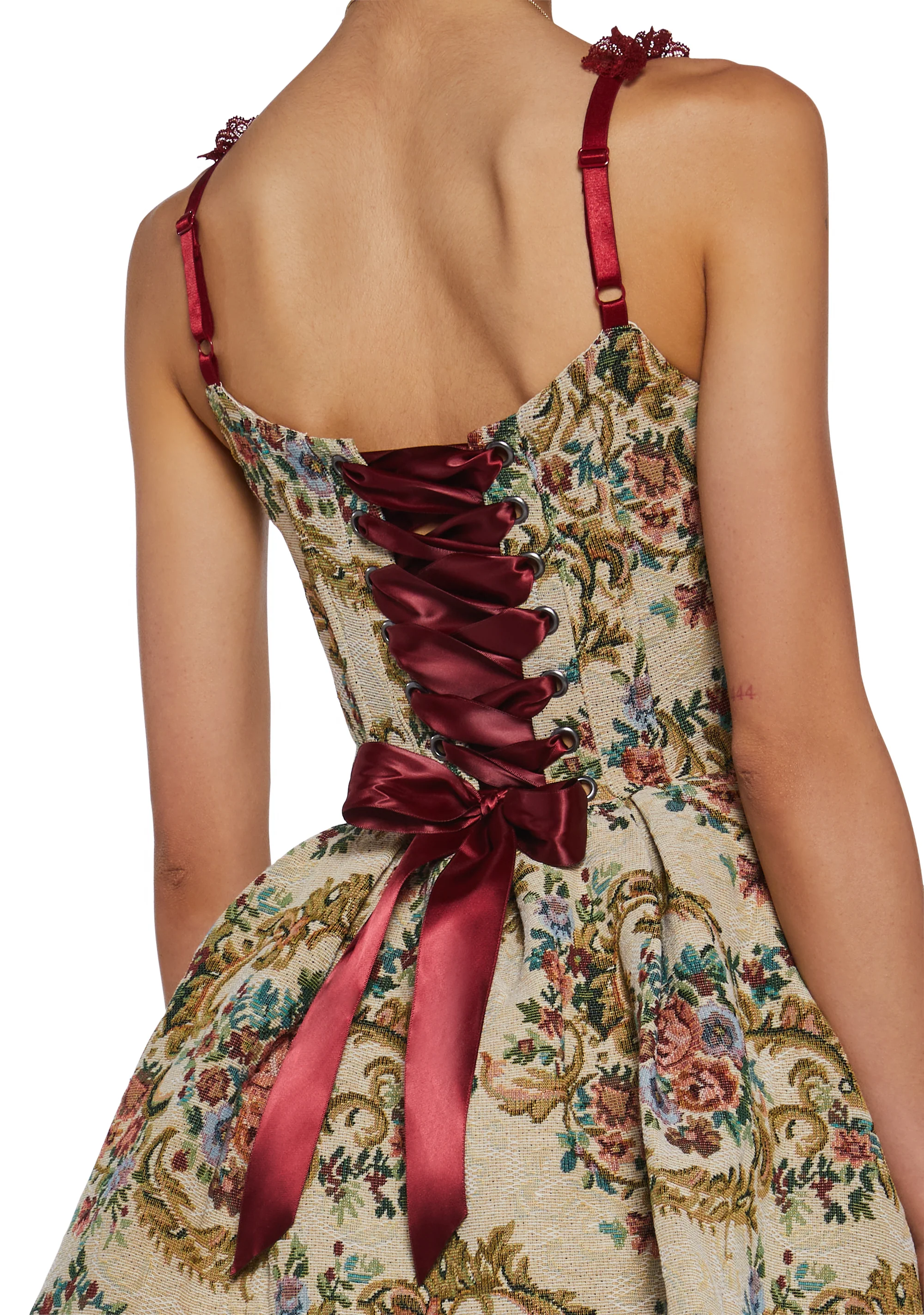 Forbidden Rendezvous Brocade Dress - Image 5