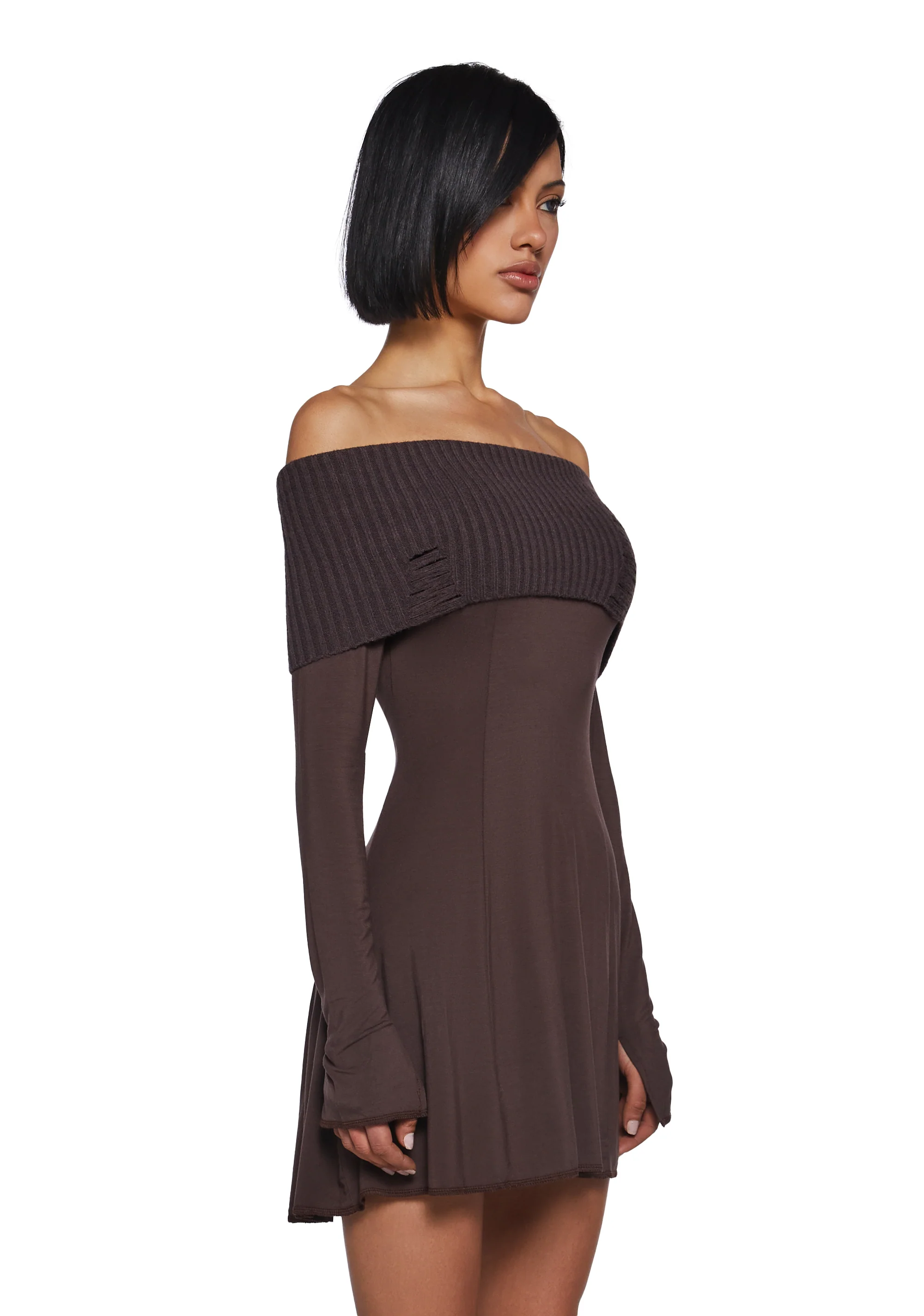 Forest Sketches Mini Dress - Image 3