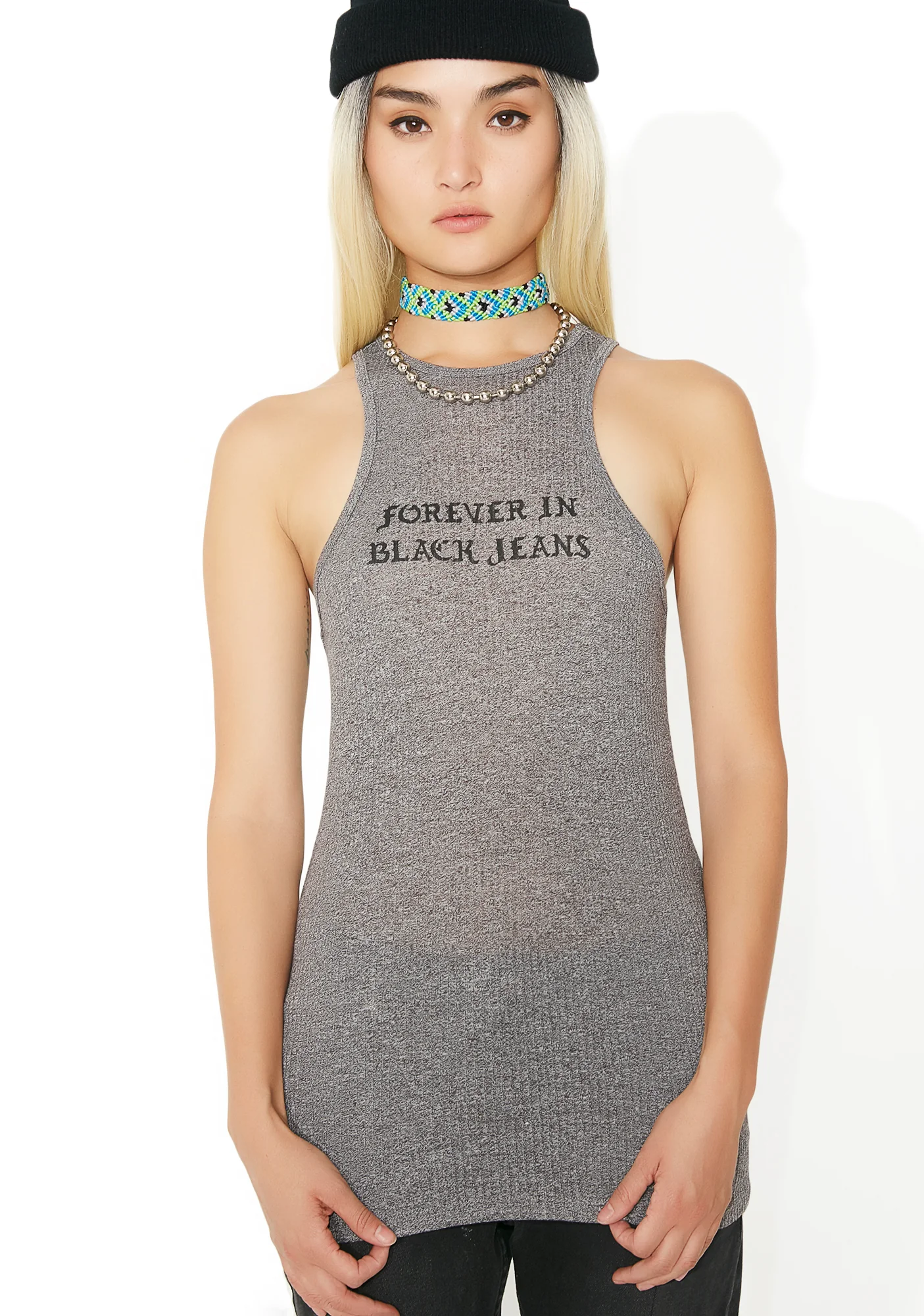 Forever In Black Jeans Brando Tank - Image 2
