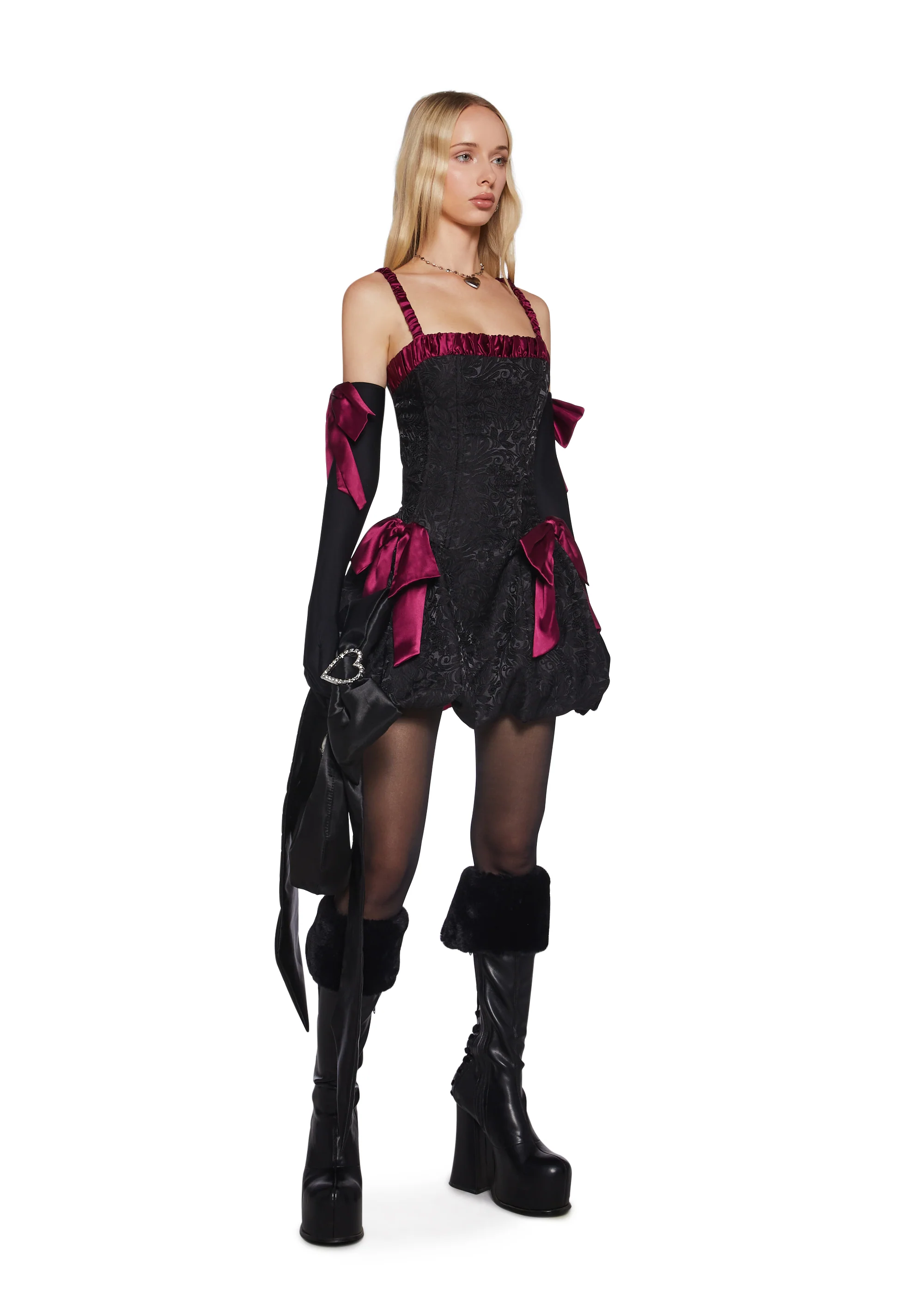 Forever Promise Mini Dress And Gloves Set - Image 7