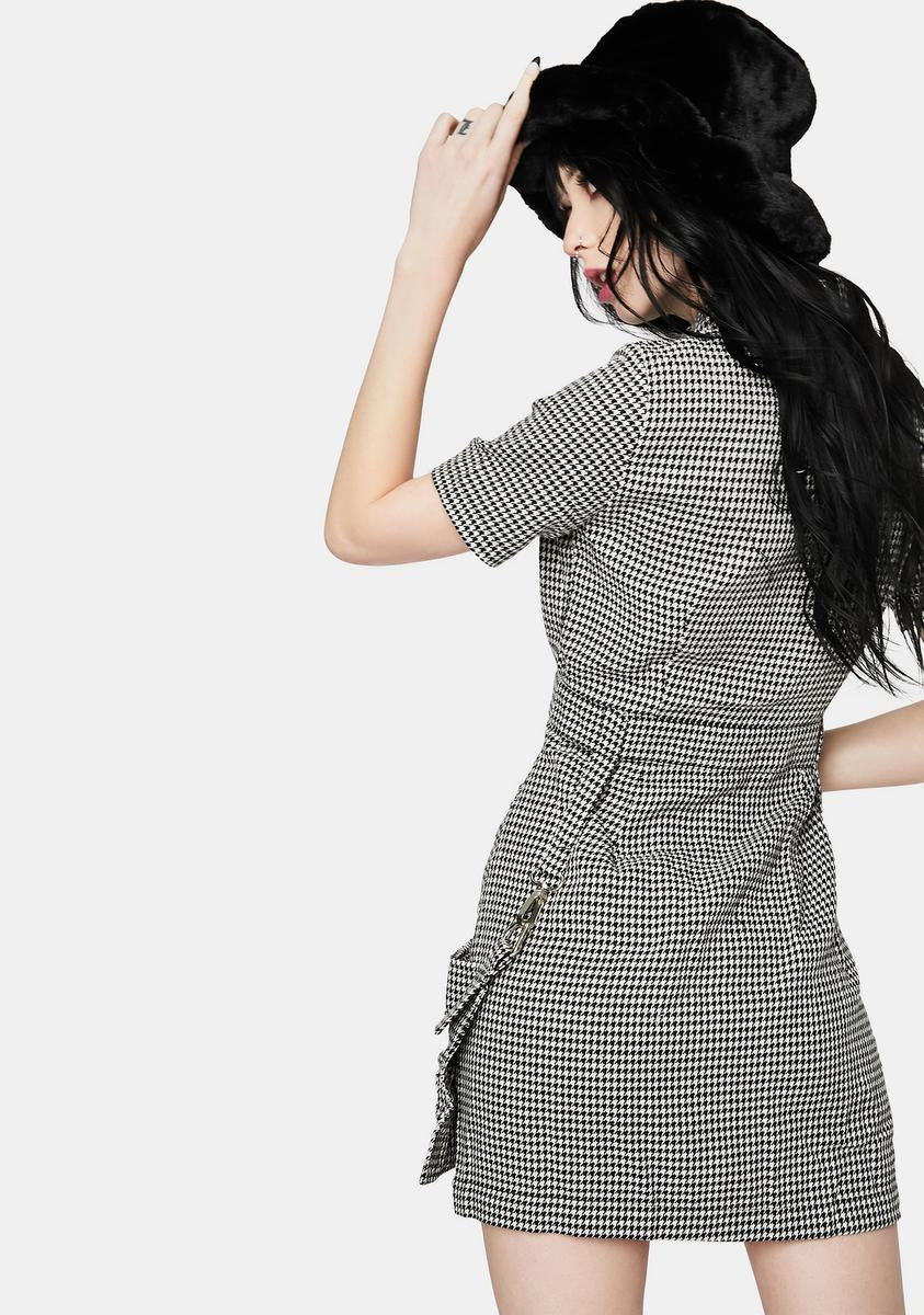 Formation Houndstooth Dress - Image 4