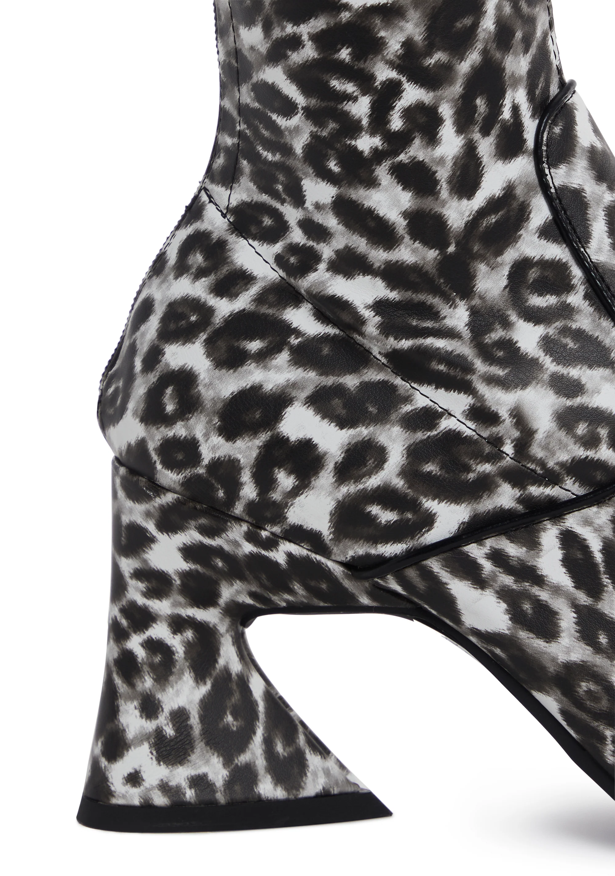 Found Leopard Heeled Booties - Image 2
