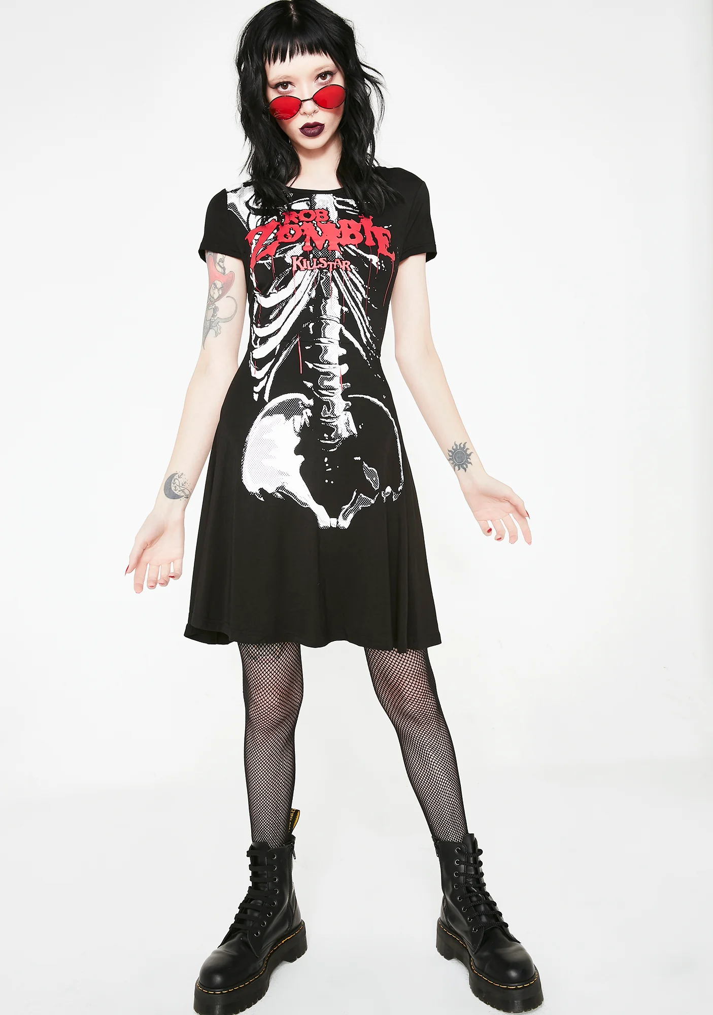 Foxy Bones Skater Dress - Image 5