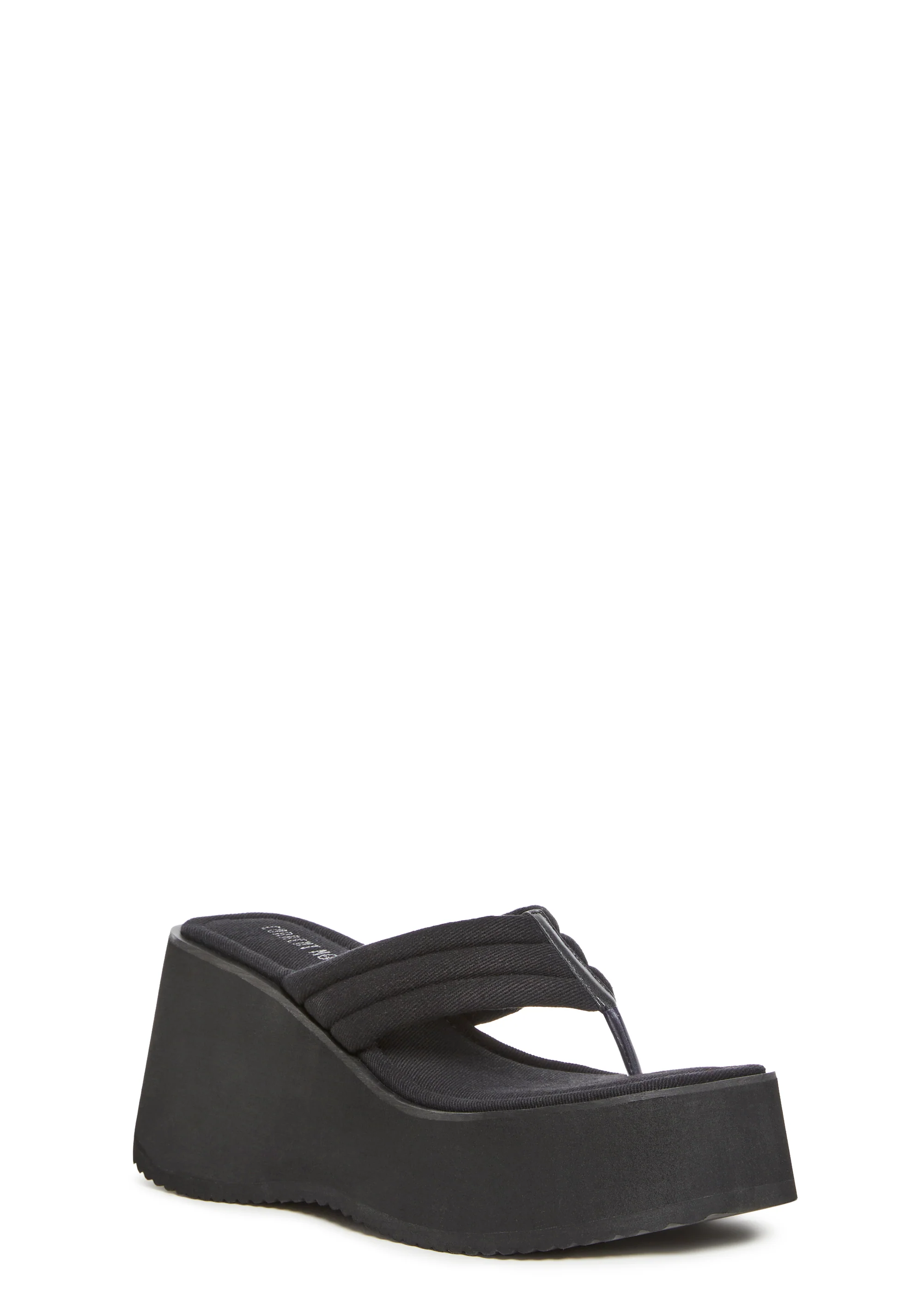 Happy Greetings Platform Sandals - Black - Image 2