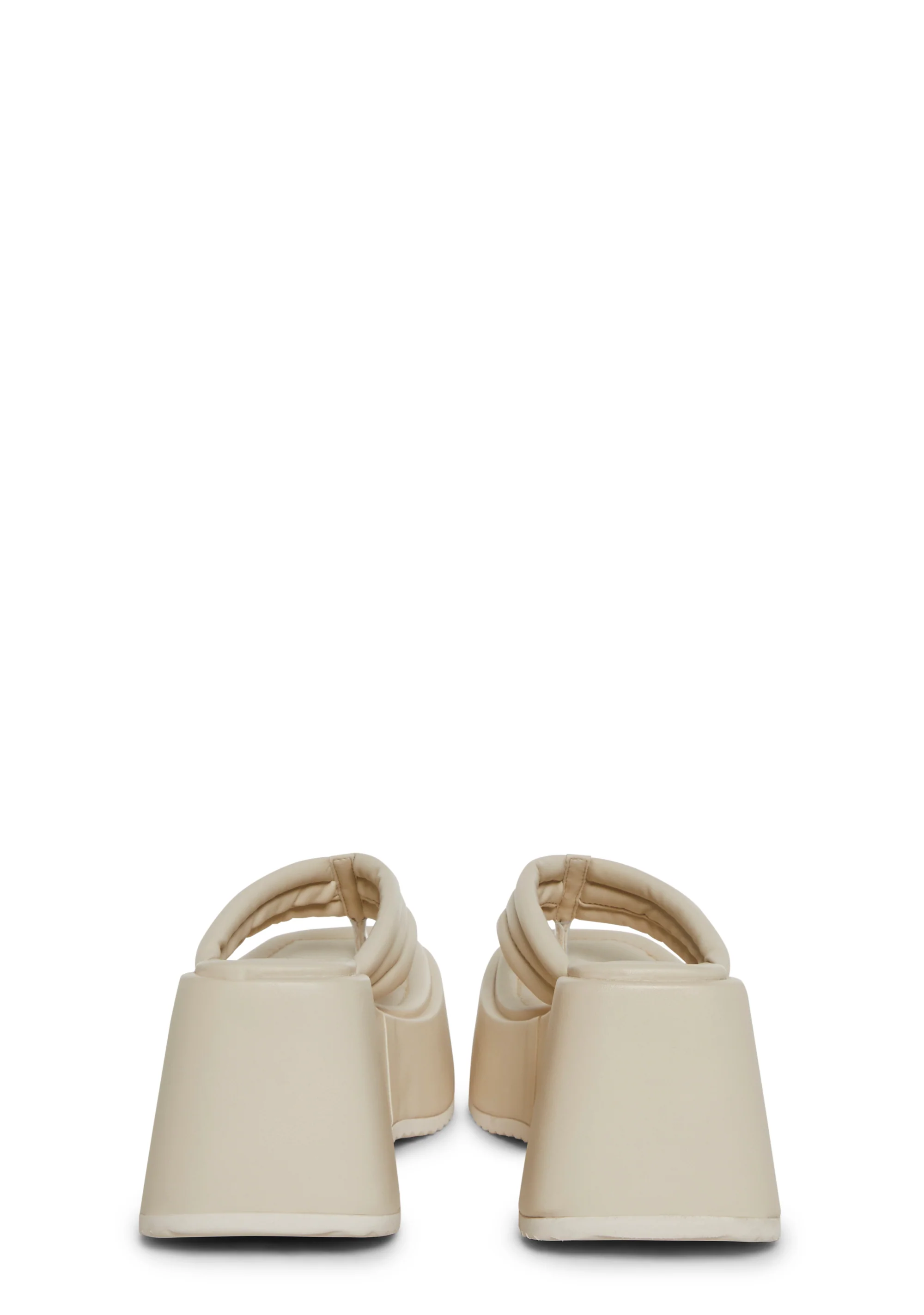 Happy Greetings Platform Sandals - Off White - Image 4
