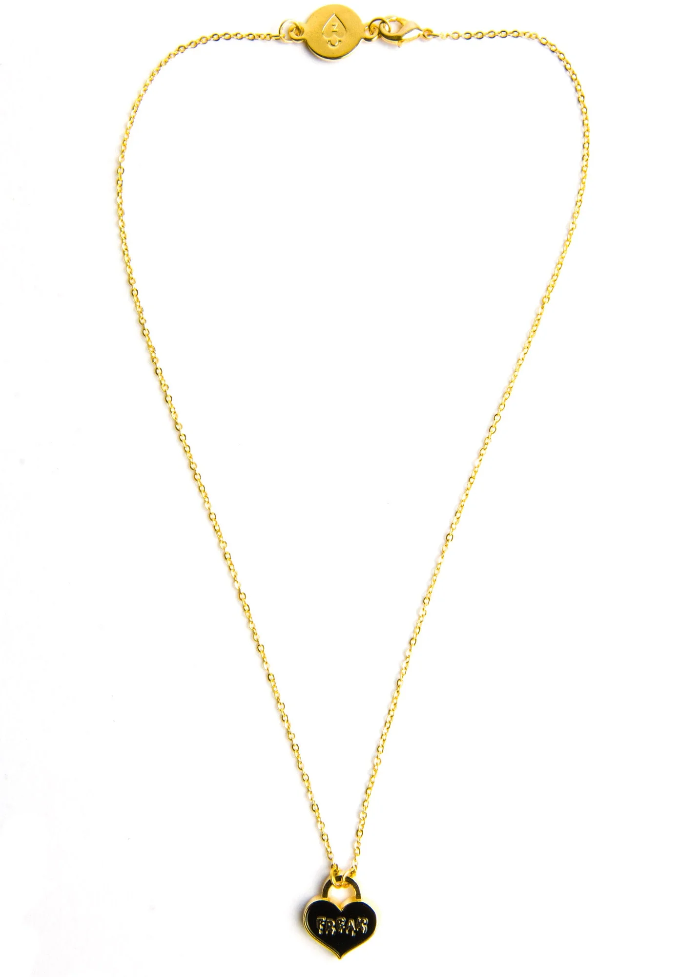 Freak Heart Necklace - Gold - Image 8