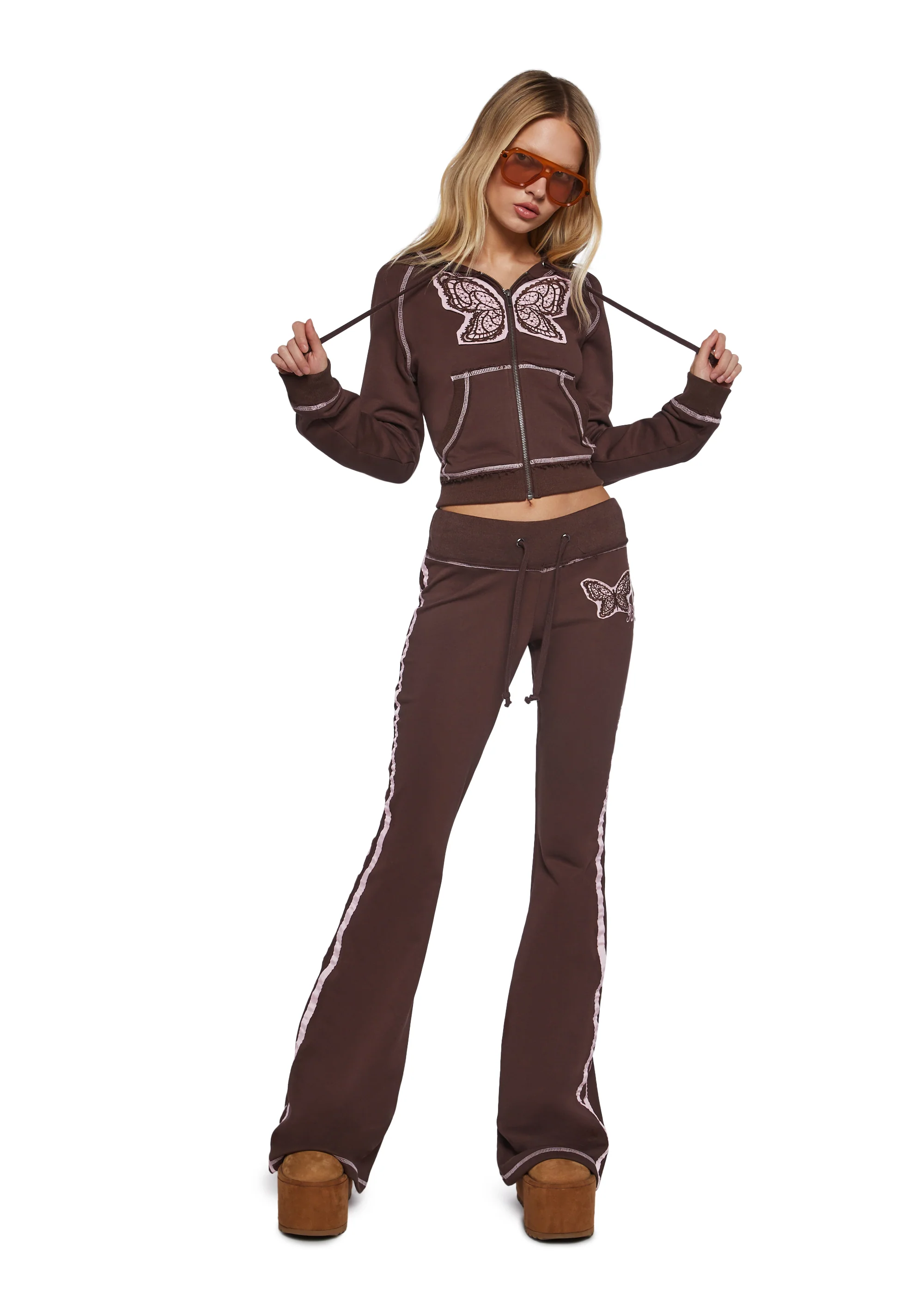 Skater Heart Crop Hoodie - Image 2