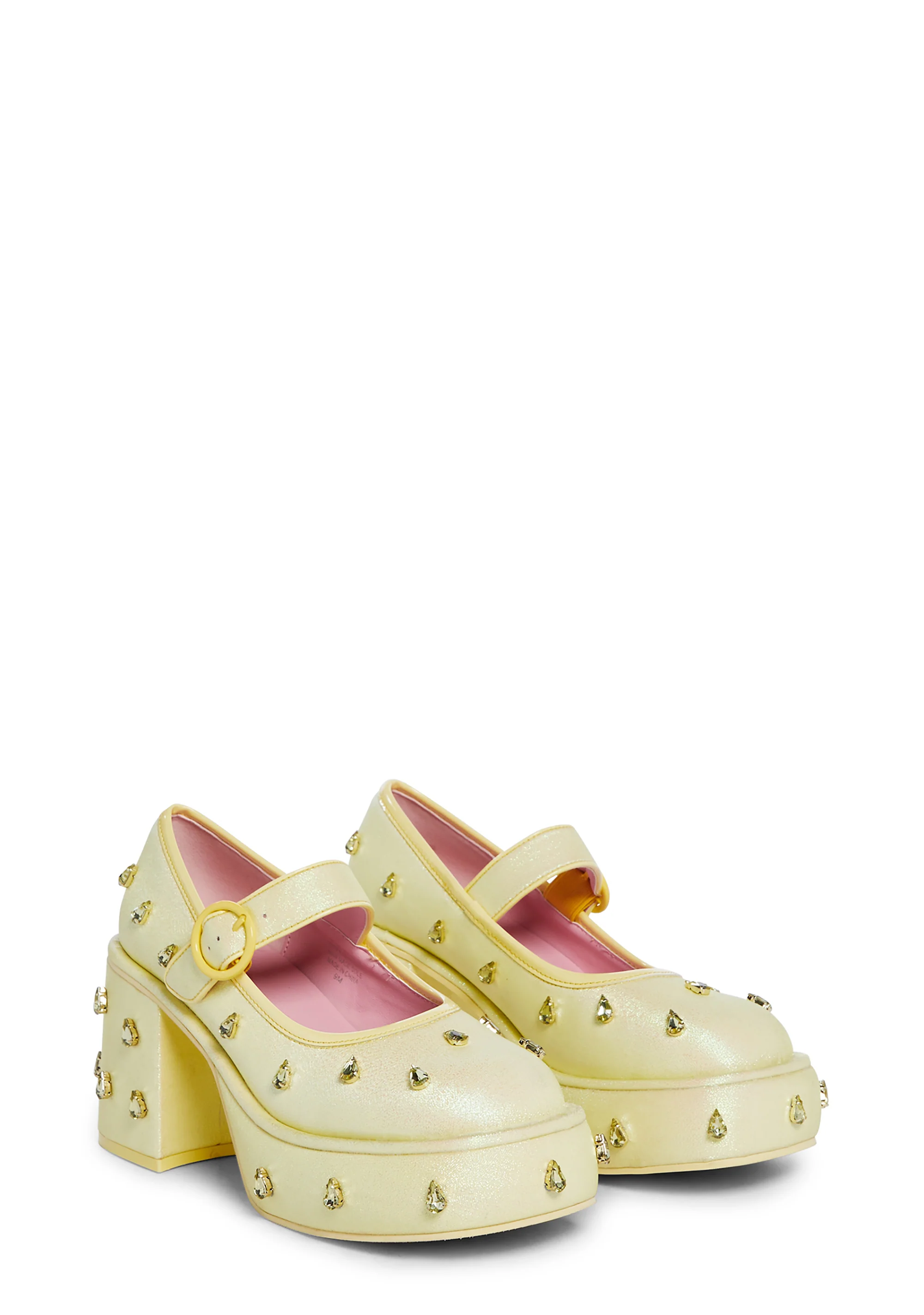 Fruit Fusion Platform Mary Janes - Lemon - Image 3